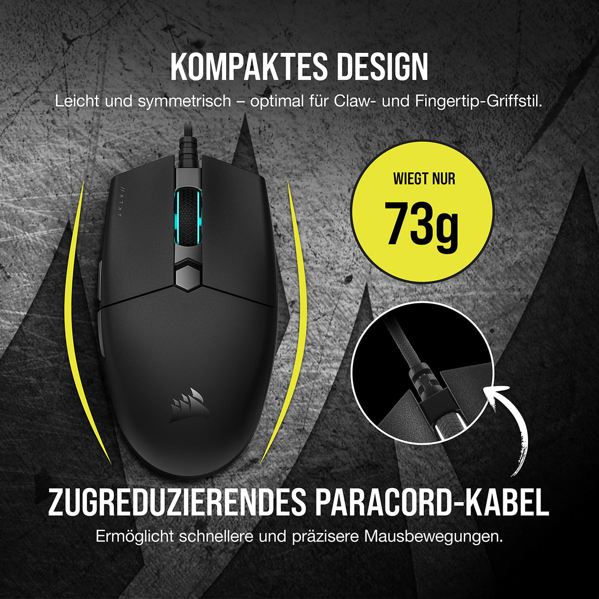 Corsair KATAR PRO XT Wired Ultra-Light FPS Gaming Mouse - Black - CH-930C111-EU