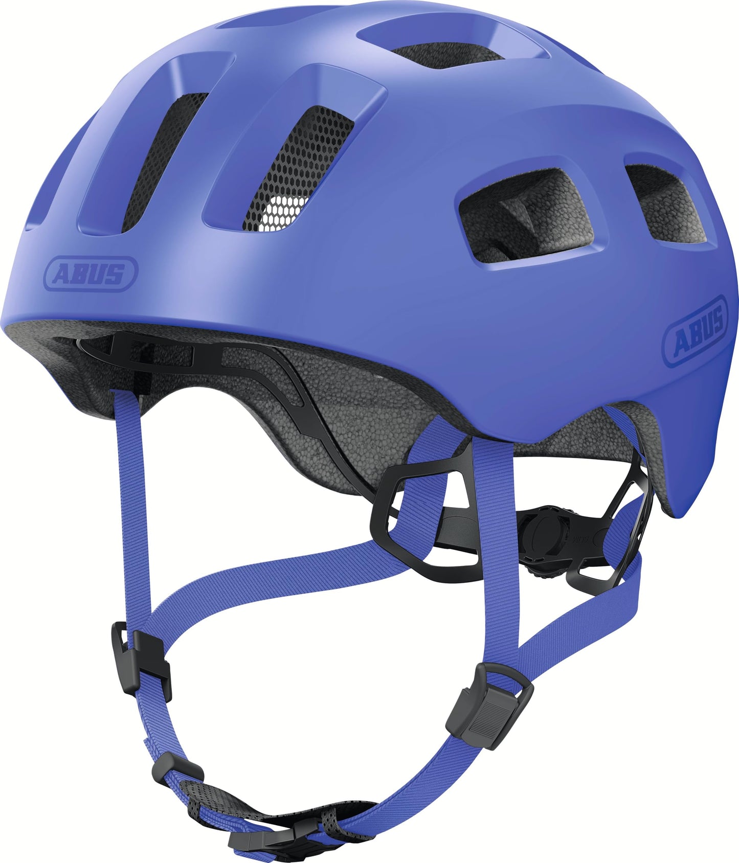 ABUS Youn-I 2.0 bicycle helmet - with light for children, teenagers and young adults - for girls and boys - mono blue, size S - 40157