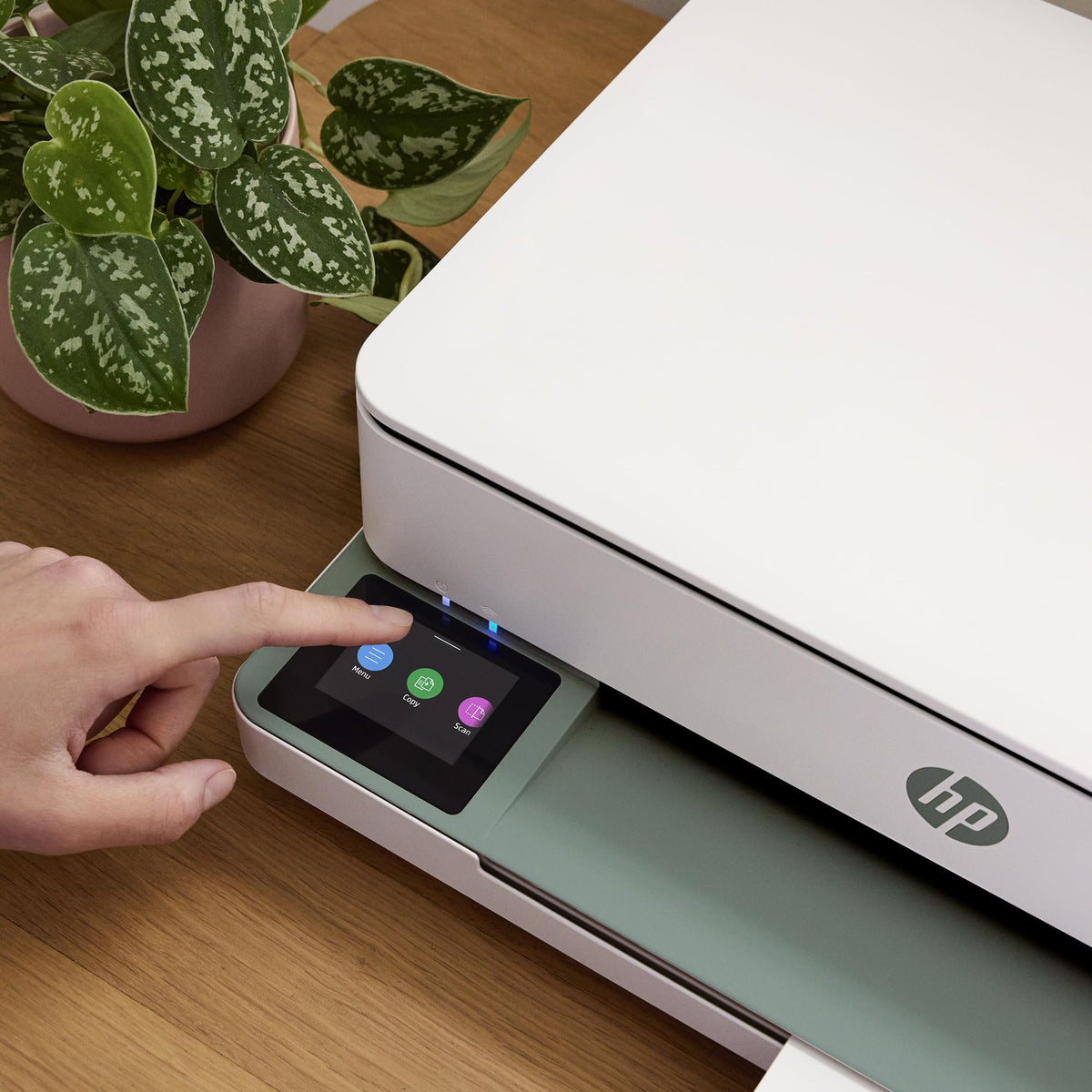 HP Envy 6120, multifunction printer, 3 months of free printing with Instant Ink included, printing, copying, scanning, mobile faxing, Wi-Fi, double-sided printing - C2WS0B#629