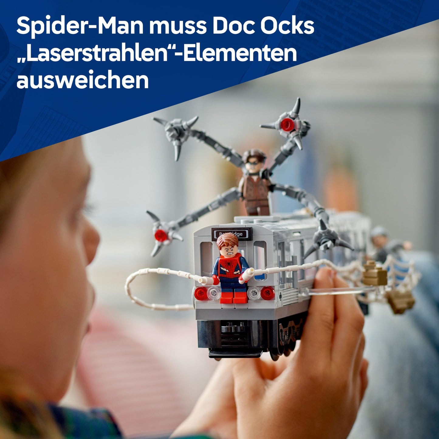 LEGO ǀ Marvel Spider-Man vs. Doc Ock: Showdown in the subway - Creative toy with superhero minifigures - Toy train model - Children's gift for boys and girls aged 9 and up - 76321