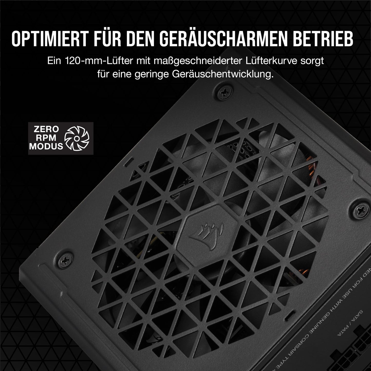 CORSAIR RM650 ATX 650W Fully Modular Power Supply - 80 PLUS Gold Certified - Low Noise - Zero RPM Mode - EU - Black - CP-9020280-EU