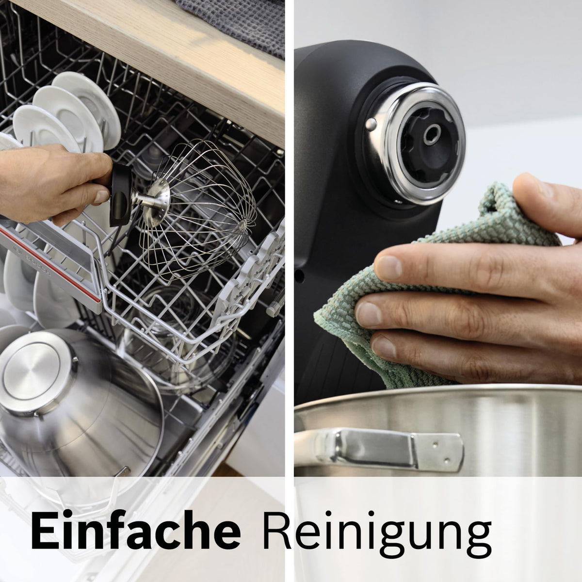 Bosch Robot de bucătărie Serie 6, 2 boluri de 5,5 l (oțel inoxidabil, plastic), cântar integrat, 7 programe automate, 7 trepte, mixer planetar, cârlig de frământare/lingură de silicon rezistentă la mașina de spălat vase, MUMS6ZS18