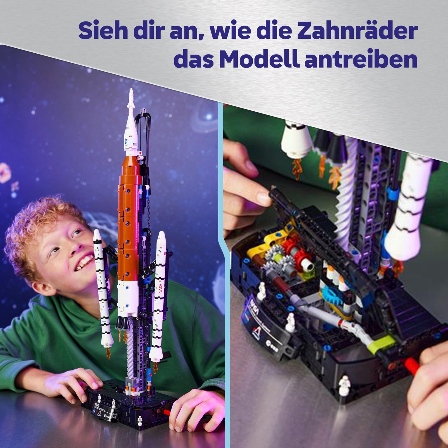 LEGO Technic NASA Artemis SLS heavy-duty rocket - children's rocket & spaceship toy - building model & model building construction toy for ages 9 and up - gift for boys and girls - 42221