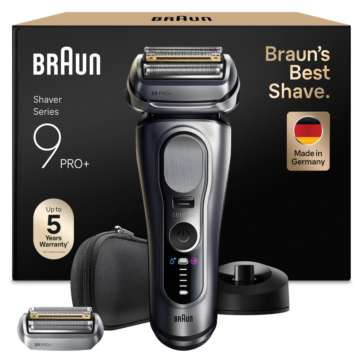 Braun Electric Shaver for Men Series 9 PRO+, 9617psi, Silver