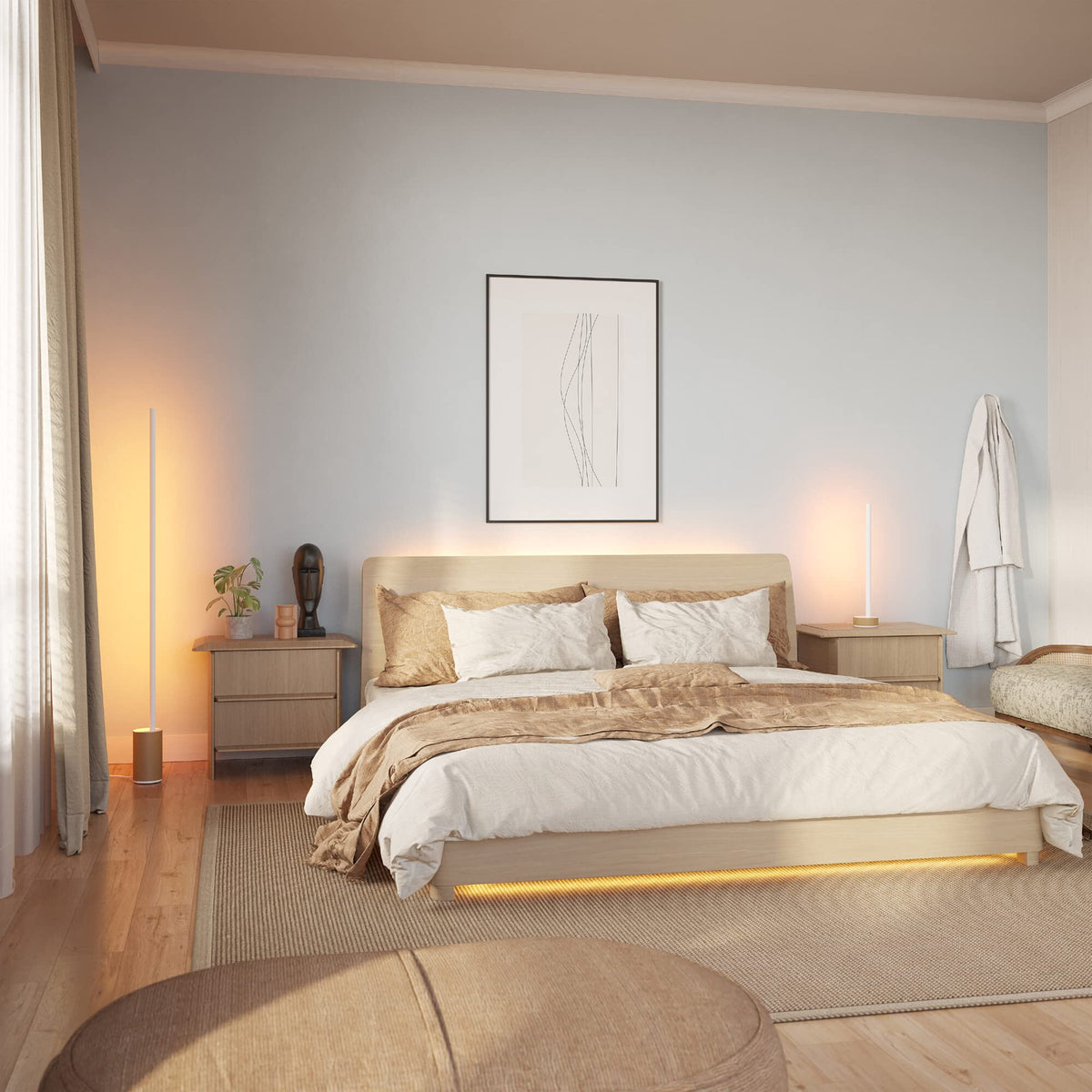 Philips Hue Gradient Signe Oak Table Lamp, 730 lm - 929003479601