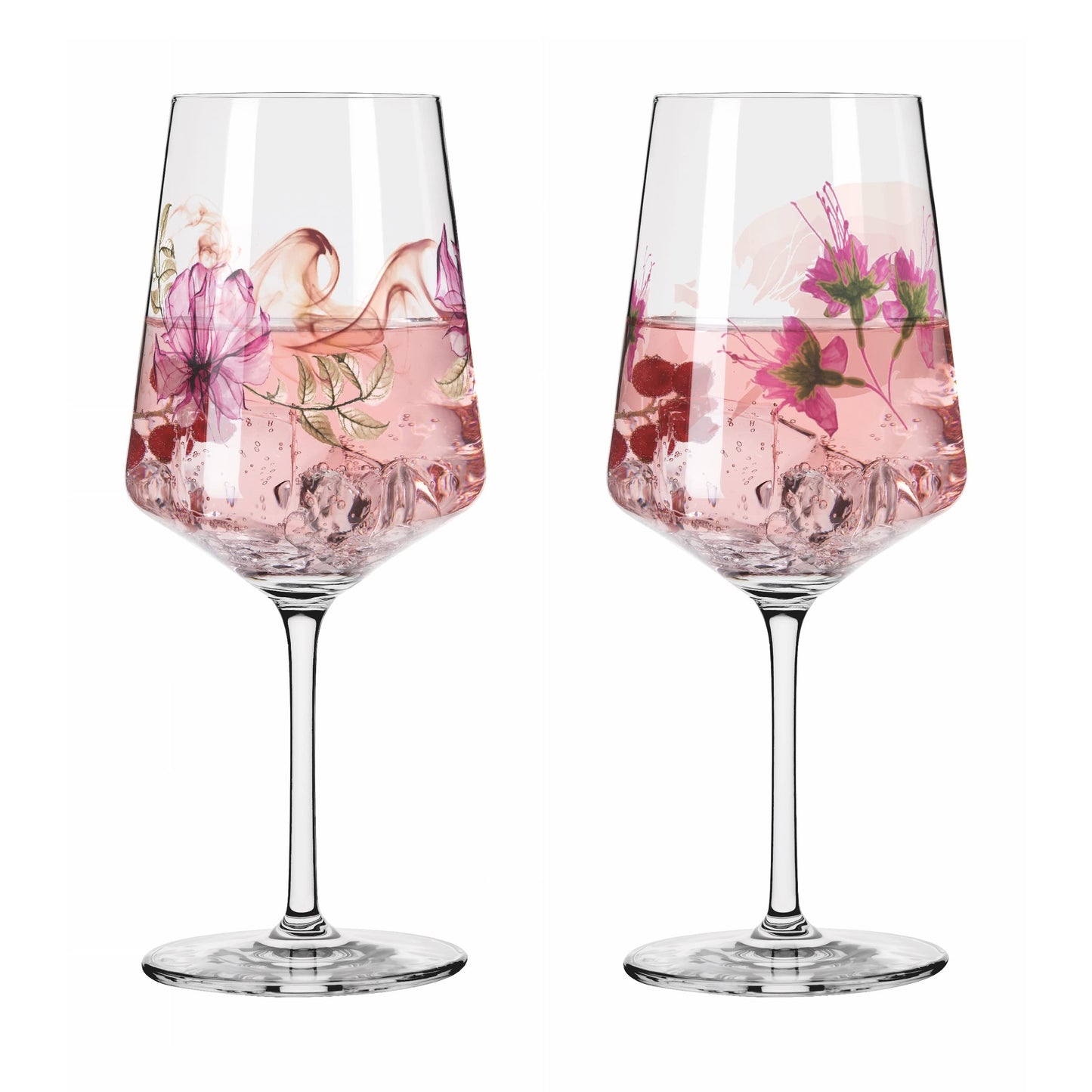 RITZENHOFF 3461004 aperitif glass 500 ml - set of 2 - series Sommersonett No. 4, 2 pieces, plant motif - Made in Germany
