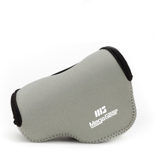MegaGear Ultralight Neoprene Camera Case Compatible with Sony Alpha A6400, A6500, A6300, A6000 (16-50mm) - Gray - MG065