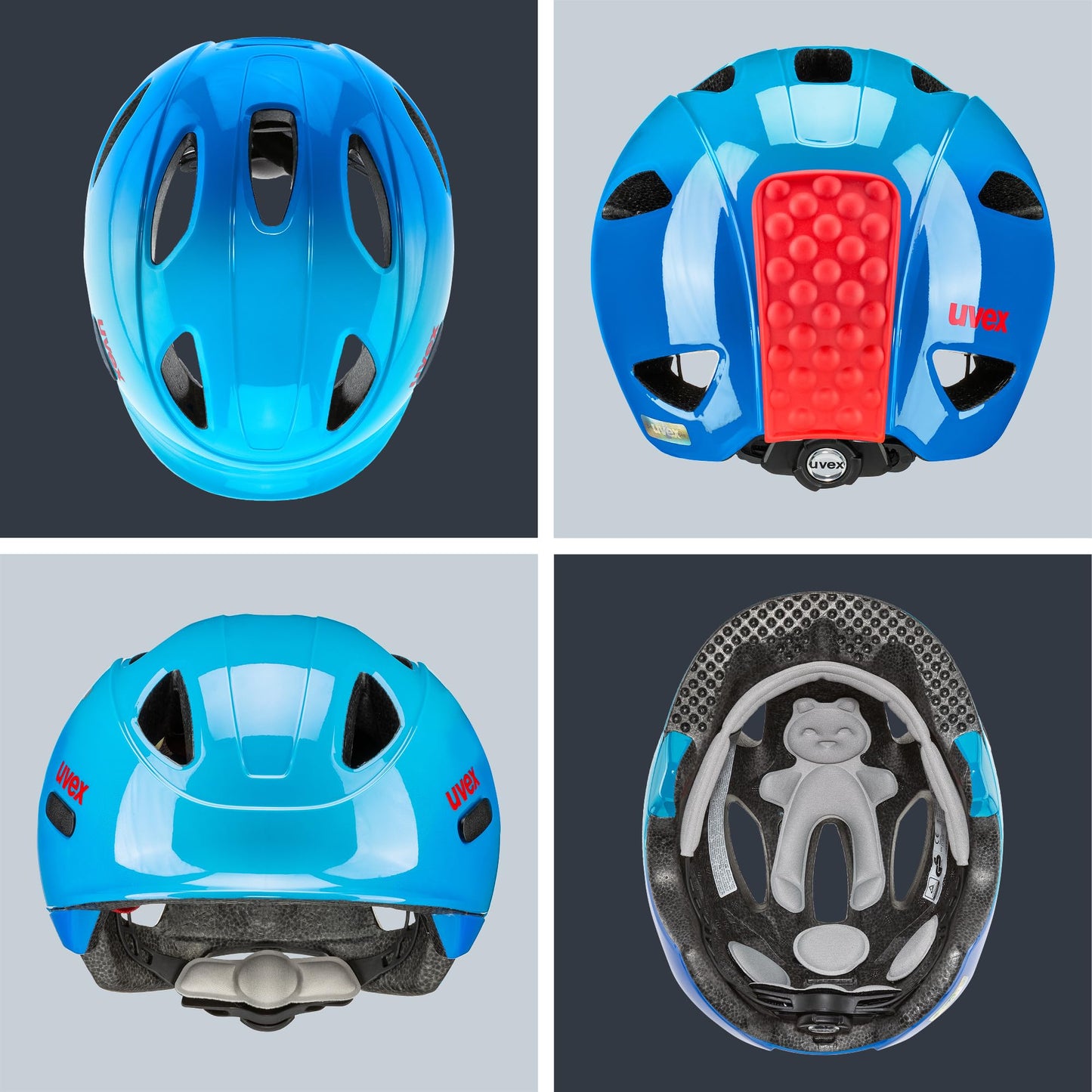 uvex OYO children's bicycle helmet, Ocean Blue, 50-54 cm - S4100490717