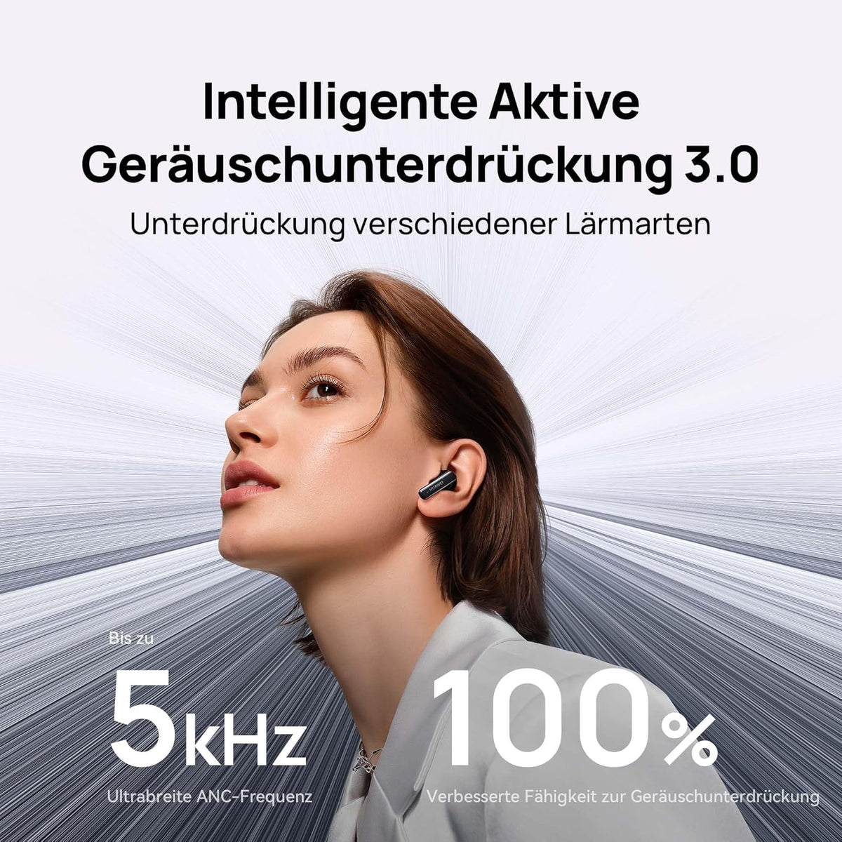 HUAWEI FreeBuds 6i Wireless Earbuds, White - Orca-T100