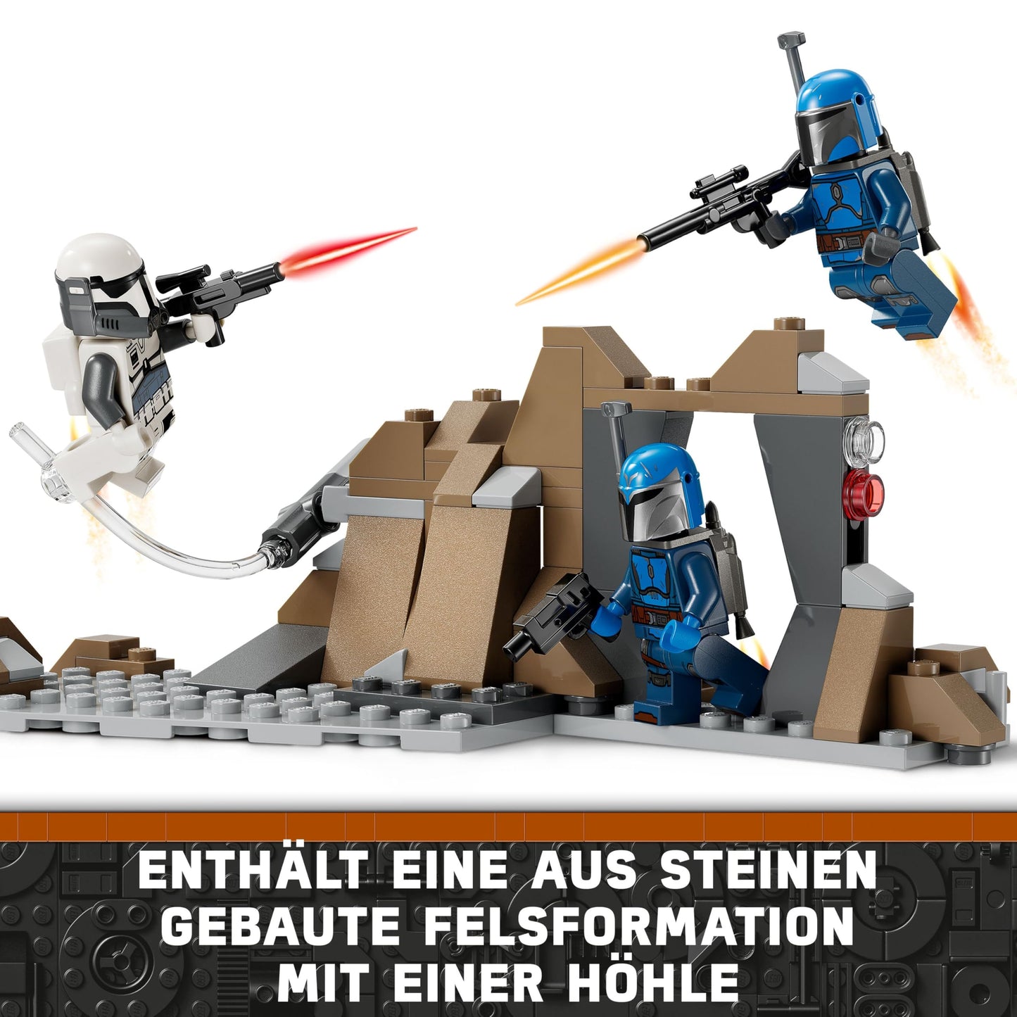 LEGO Star Wars: The Mandalorian Ambush on Mandalore Battle Pack, Adventure Building Toy for Kids, Collectible Action Playset, Gift Idea for Boys and Girls 75373