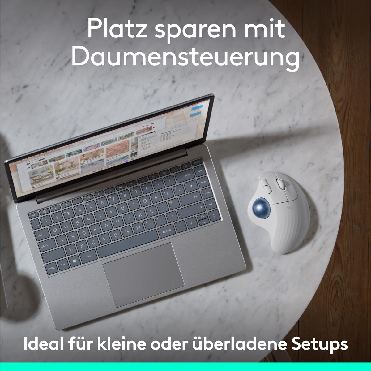 Logitech ERGO M575S mouse trackball fără fir - 910-007030