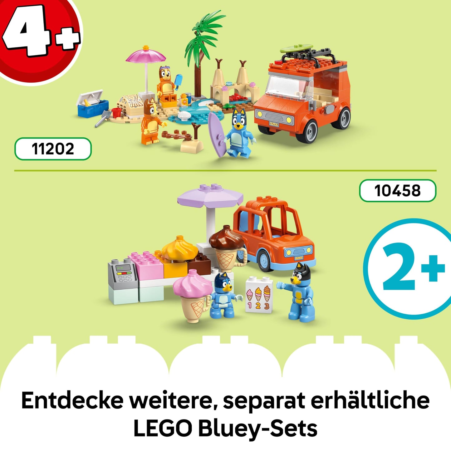 LEGO DUPLO Bluey: Bluey's family house with memory game - educational toy for toddlers - including 3 minifigures, opening windows and board game - gift for boys and girls aged 3 and over - 10459