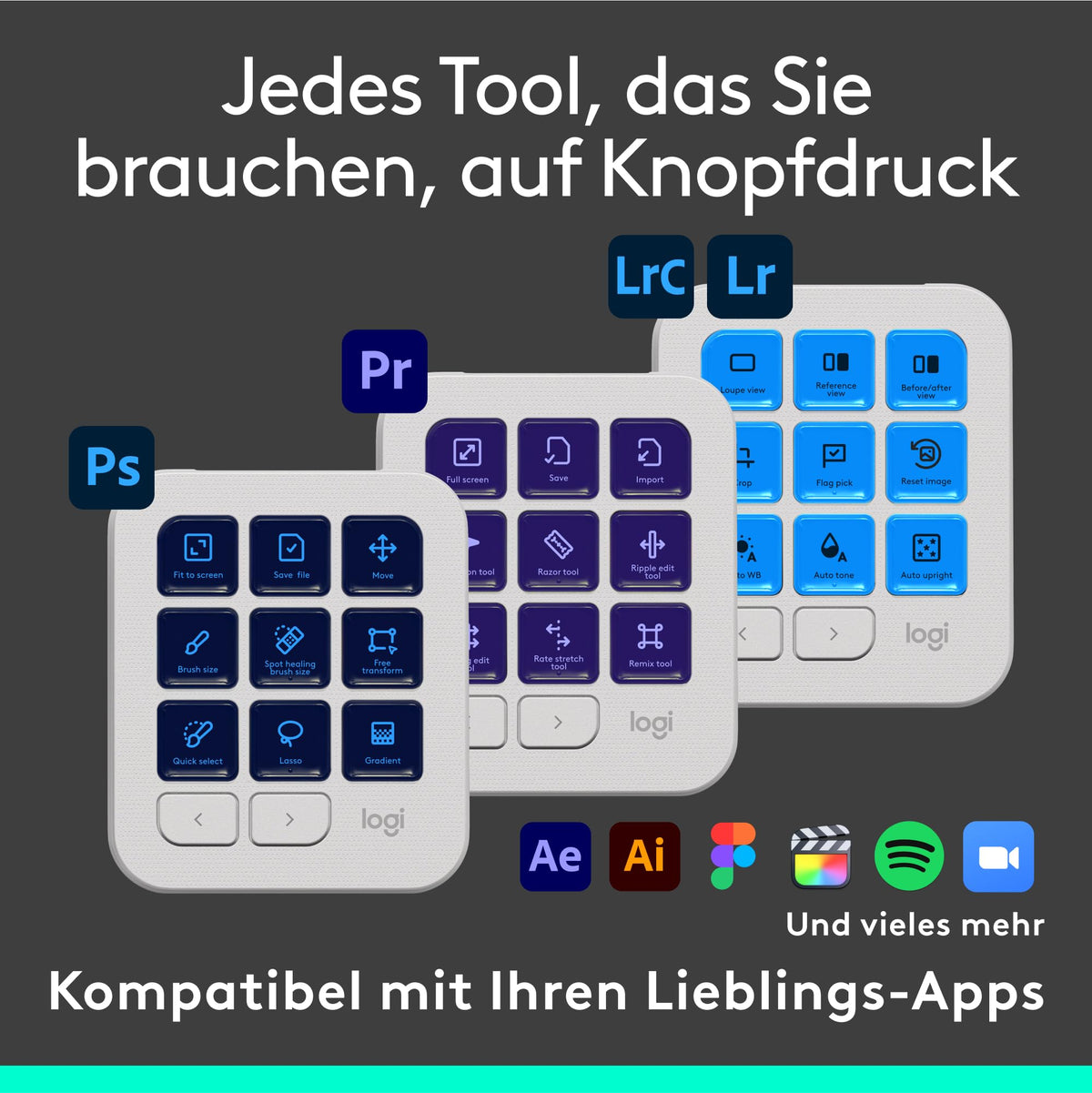 Logitech MX Creative Console, Programmable Keypad - 920-012932