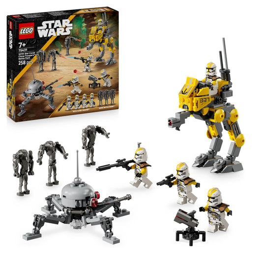 LEGO Star Wars Clone Troopers of the 327th Star Corps Battle Pack - Toy for children aged 7 and up - Minifigures to build and collect - Creative gift for boys and girls - 75431