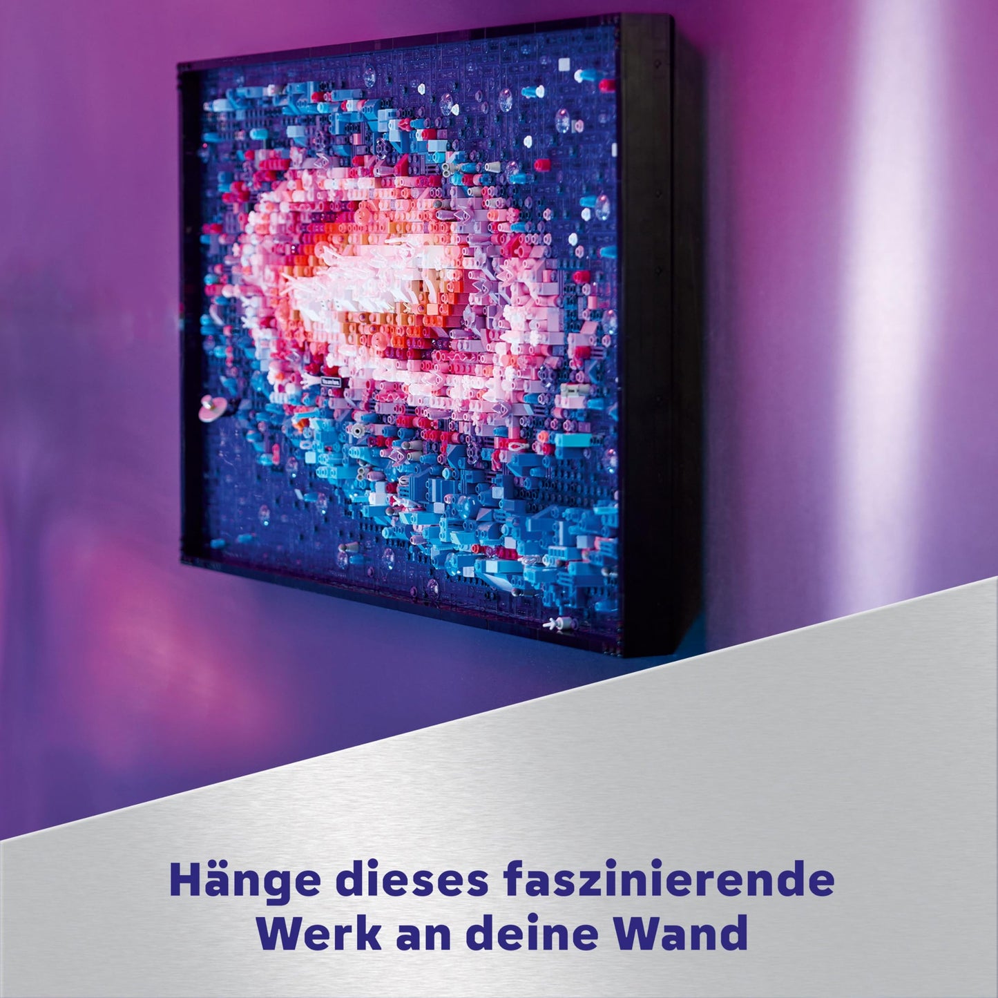 LEGO Art The Milky Way Galaxy Wall Decor Gift for Space and Astronomy Fans Building Set for Adults Creative Activity Solar System and Constellations Wall Art for Living Room 31212