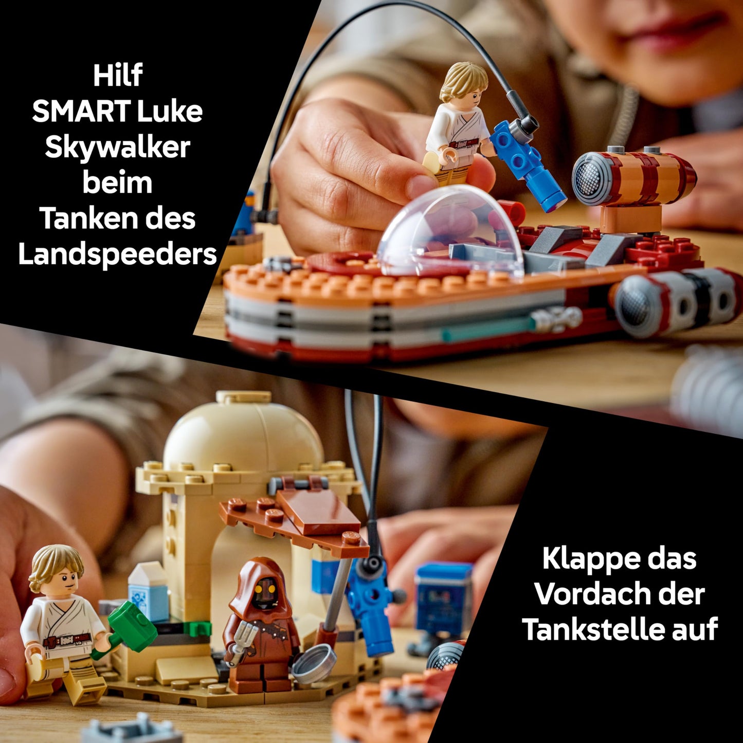 LEGO Star Wars 75420 SMART Play: Luke's Landspeeder - Compatible interactive toy including SMART tag and Luke Skywalker minifigure - gift idea for boys, girls and adult fans aged 6 and over