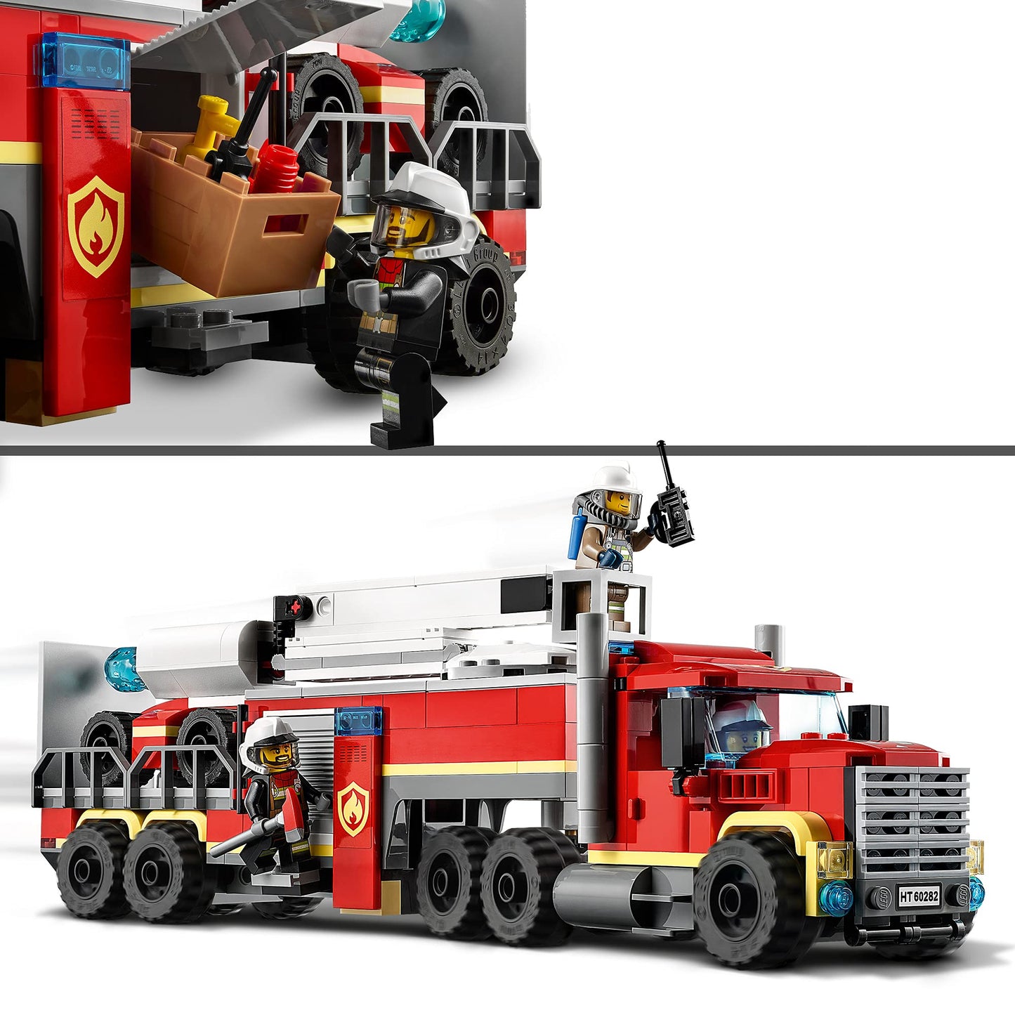 LEGO 60282 City Mobile Fire Department Operations Center with Toy Fire Engine, Fire Station for Boys and Girls Ages 6 and Up, Gift Set