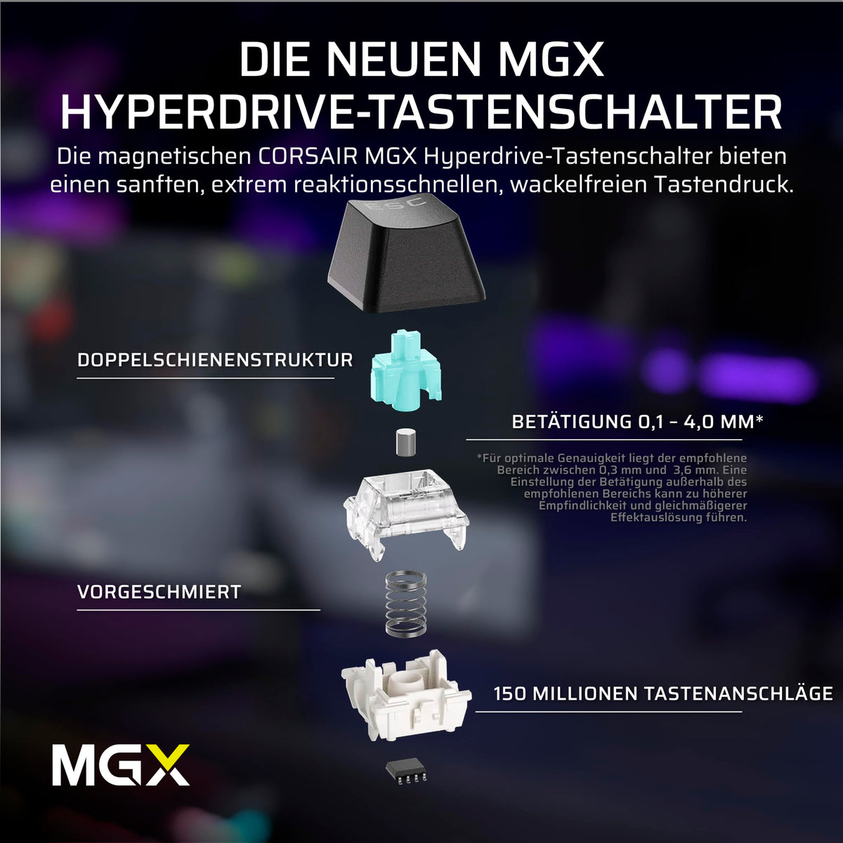 Corsair MAKR PRO 75 Hall Effect DIY-Kabelgebundenă Gaming-Tastatur - CH-91CE21G-DE