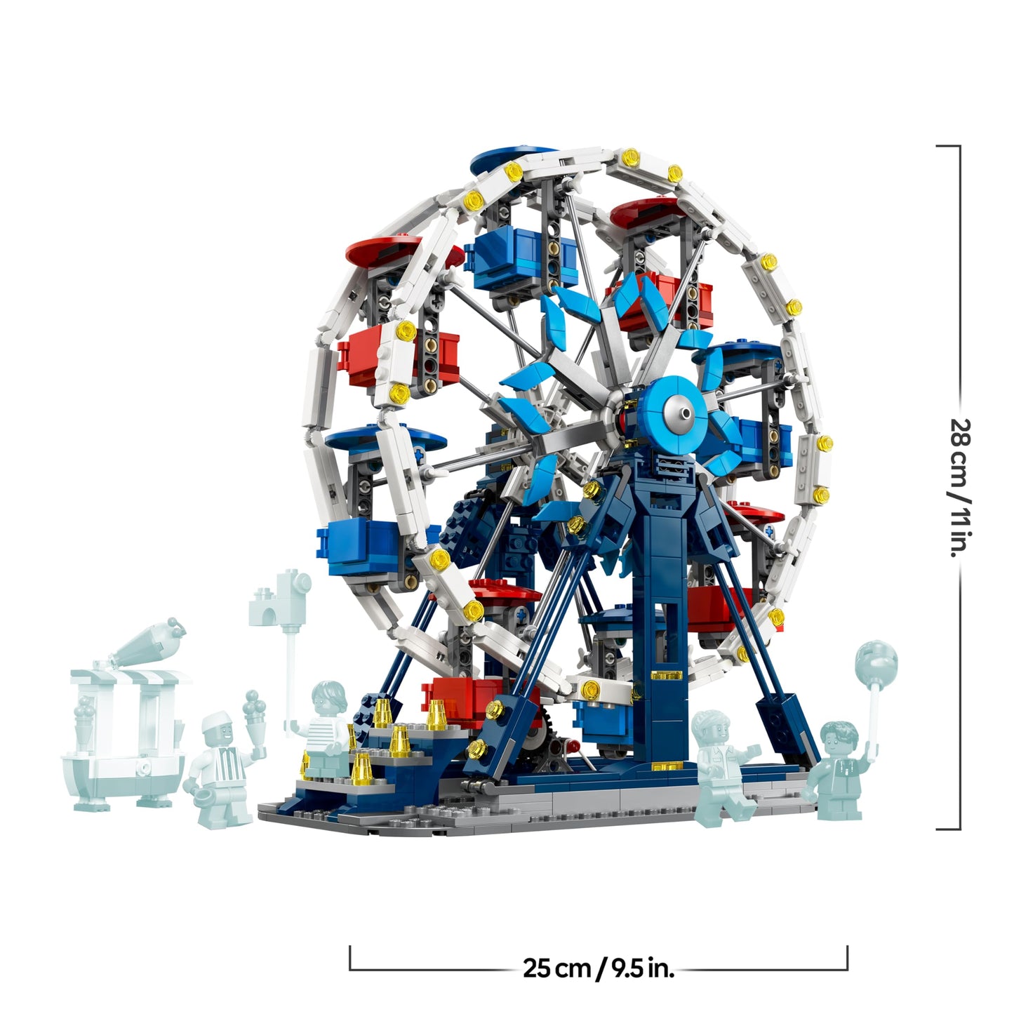 LEGO Creator 3-in-1 Legendary Ferris Wheel Set - Toy with 3 building options: Ferris wheel, UFO ride or carousel - DIY decoration - Birthday gift for boys and girls aged 8 and up - 31389