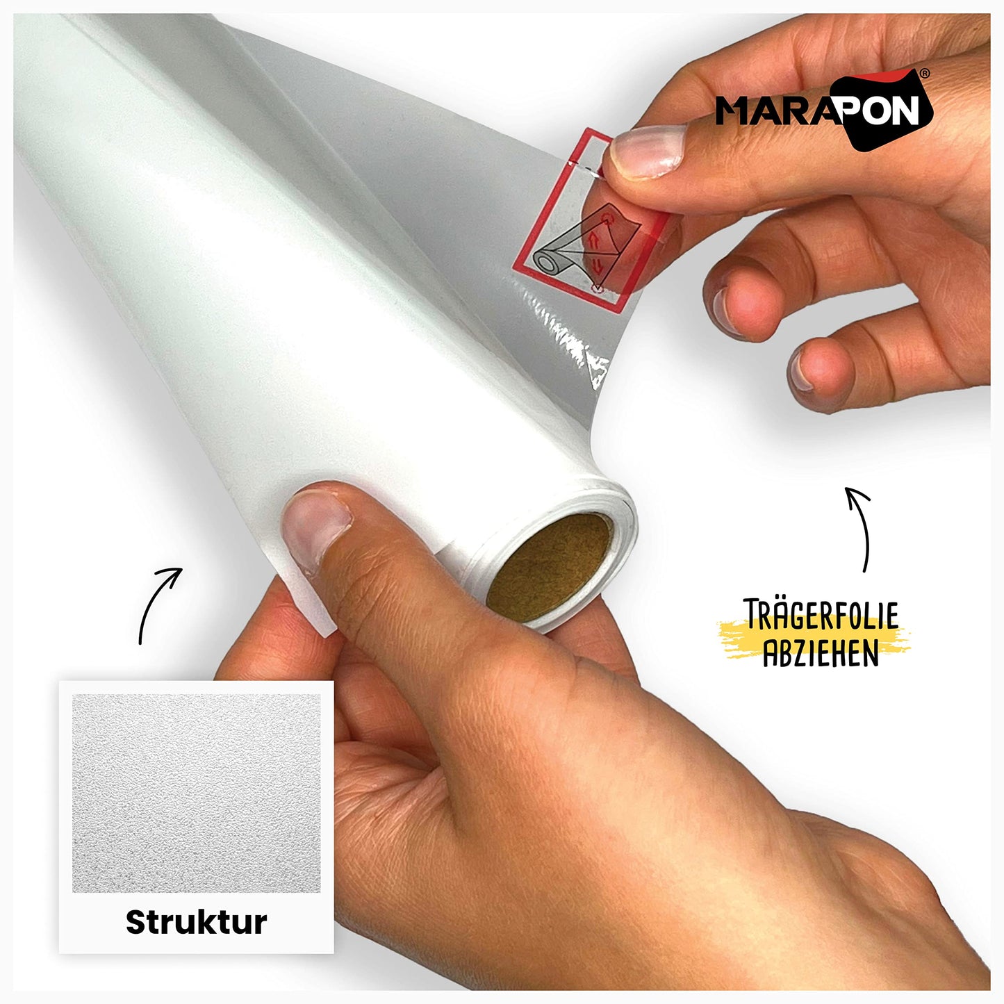 MARAPON window film opaque in white 1.18x4 m statically adhesive frosted glass film privacy film window opaque from the outside for privacy frosted glass film self-adhesive window and UV protection - MFF12040W