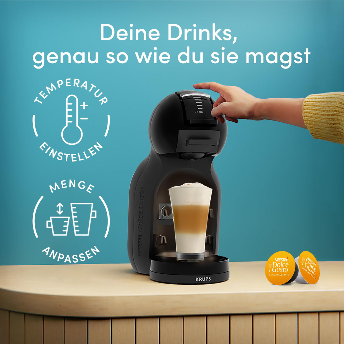 KRUPS NESCAFÉ DOLCE GUSTO Mini Me 2 Aparat automat de capsule - KP1438AS