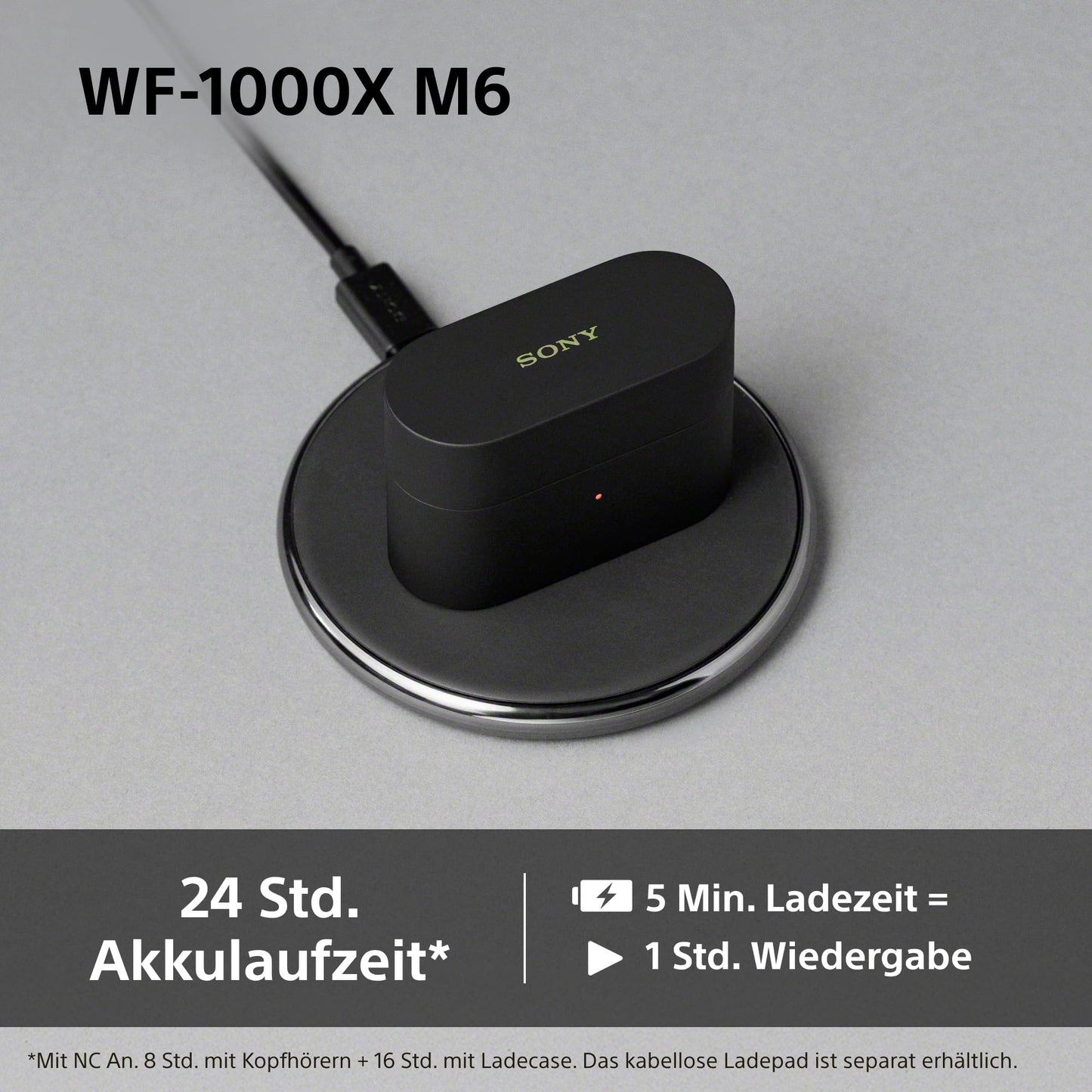 Sony WF-1000XM6 Flagship Wireless Noise Canceling Headphones, Bluetooth, In-Ear Headphones, Sony Hi-Res Sound, Clear Calls, 10-Band EQ, 24 Hour Battery Life (NC On), IPX4 - Silver - WF1000XM6S.CE7