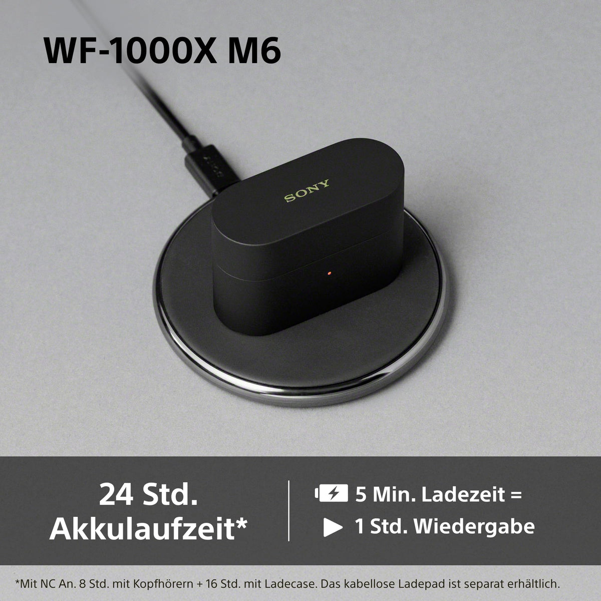 Sony WF-1000XM6 flagship wireless noise-cancelling headphones - WF1000XM6B.CE7