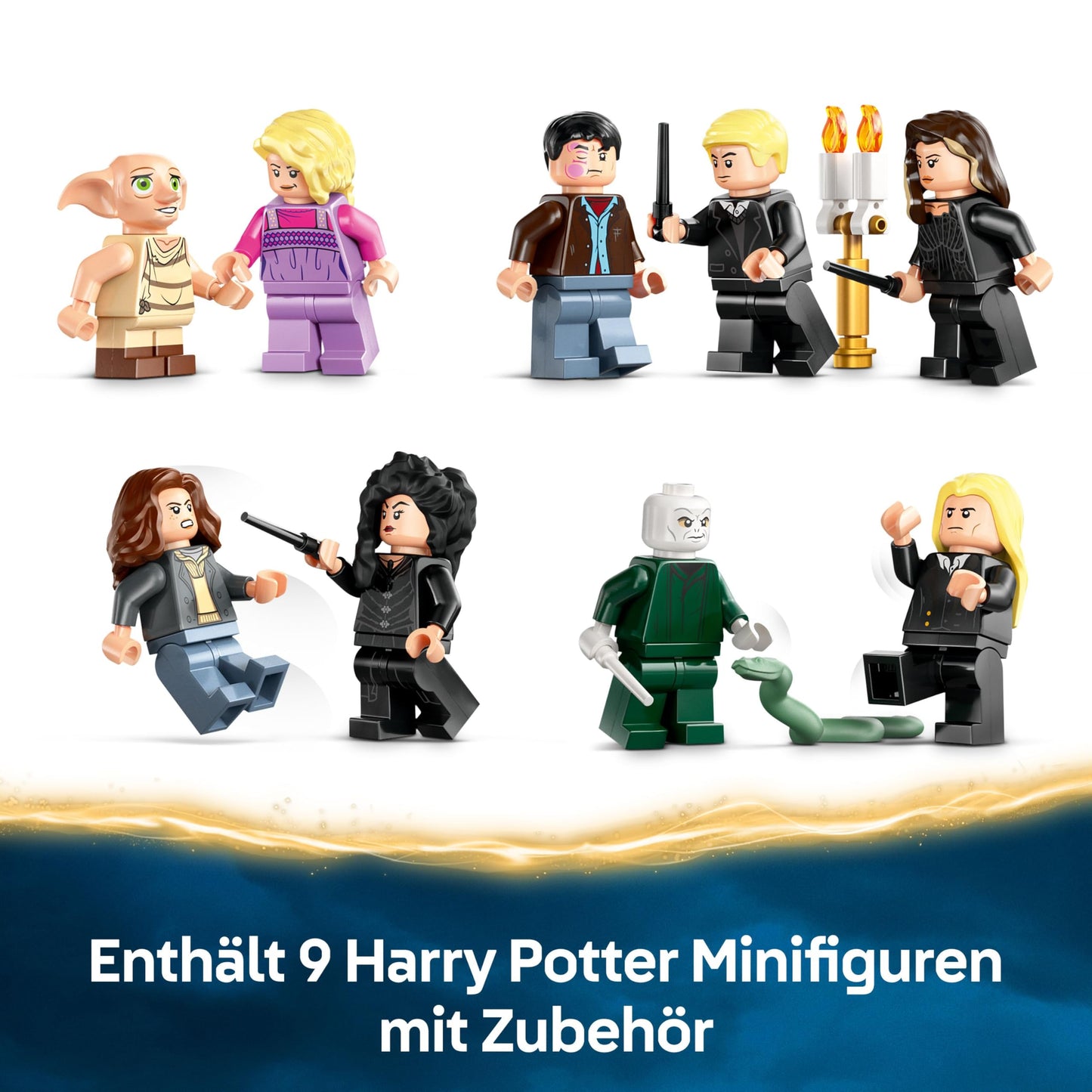 LEGO Harry Potter country estate of the Malfoy family, fantasy toy to collect and display, gift for boys, girls and fans of the magical world, gift idea with 9 minifigures 76453