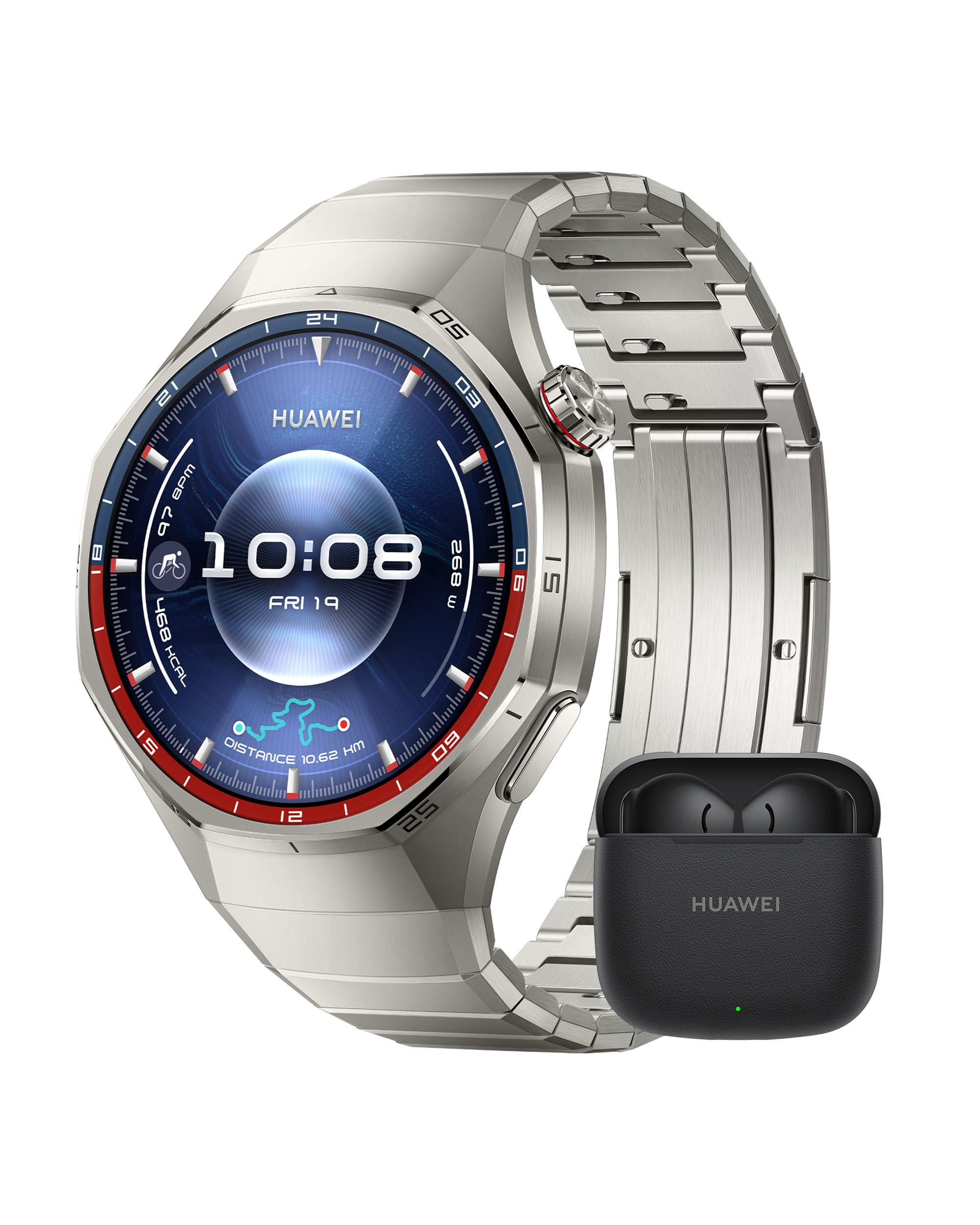 HUAWEI Watch GT 6 Pro Smartwatch+FreeBuds SE 3 Black, GPS, ECG, AMOLED display, up to 21 days battery, comprehensive cycling features, compatible with Android™ & iOS, health monitoring, titanium, 46mm - Atum-B29M
