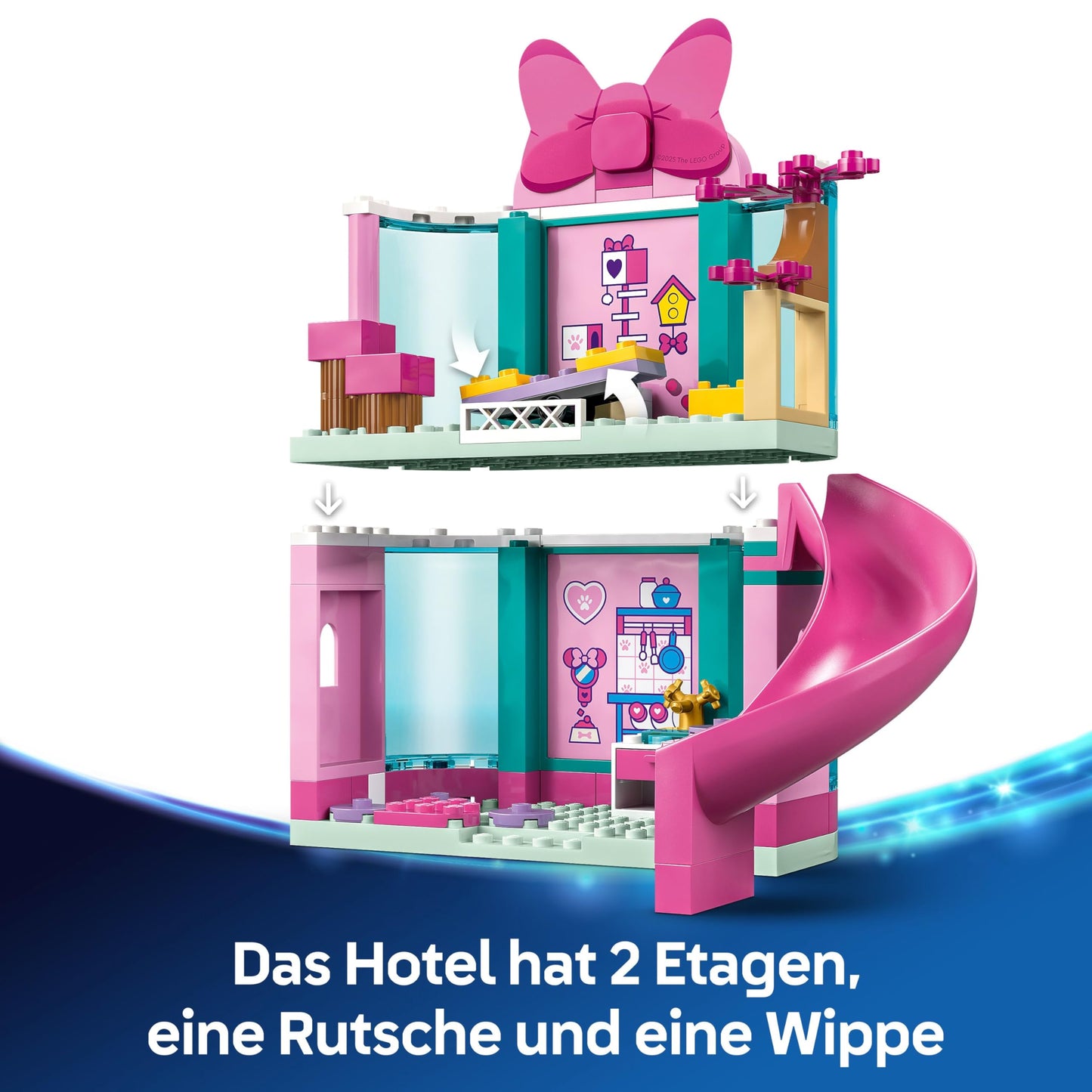 LEGO ǀ Disney Minnie's Animal Hotel - building and play set for Mickey Mouse Clubhouse - building toy for preschool children with 2 mini figures - gift for girls and boys aged 4 and up - 43274