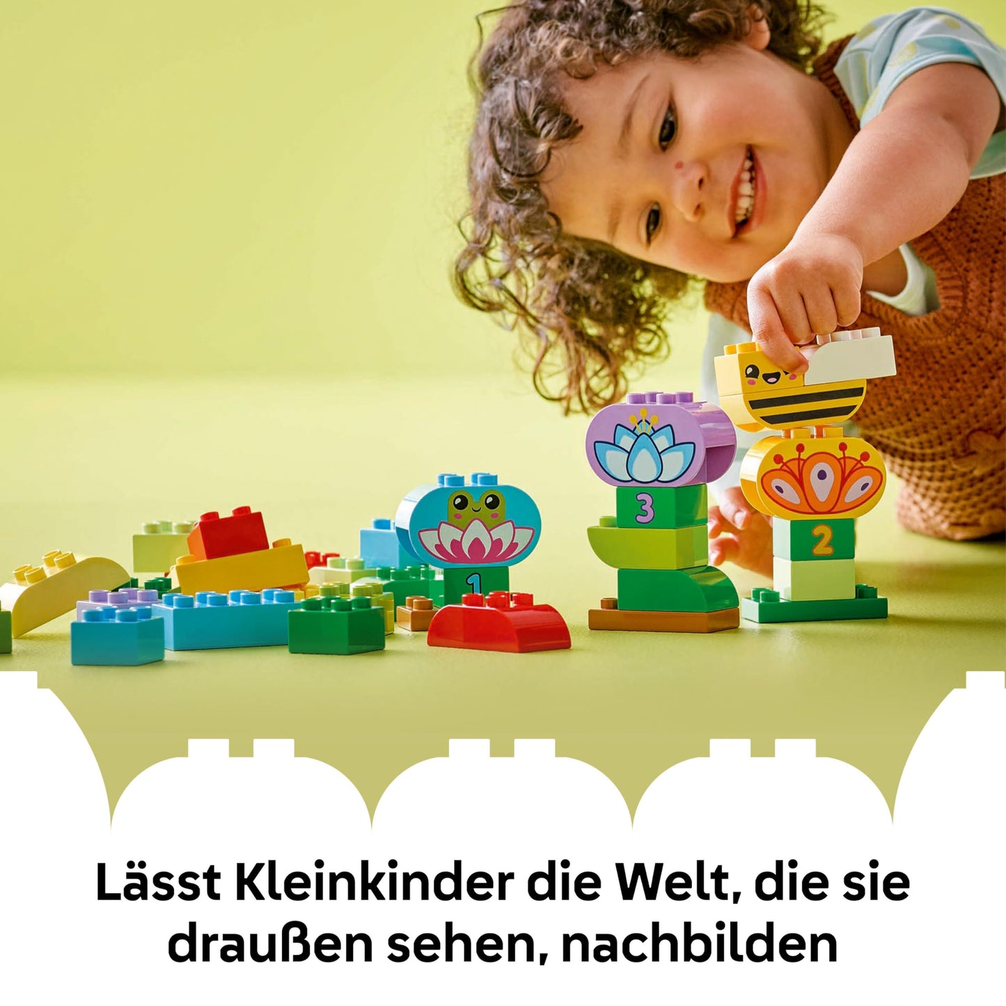 LEGO DUPLO Town Creative Flower Garden - Motor skills toy for children aged 2 and up - Montessori toy - Learning toy for preschool children - Garden game for toddlers - Gift idea 10444