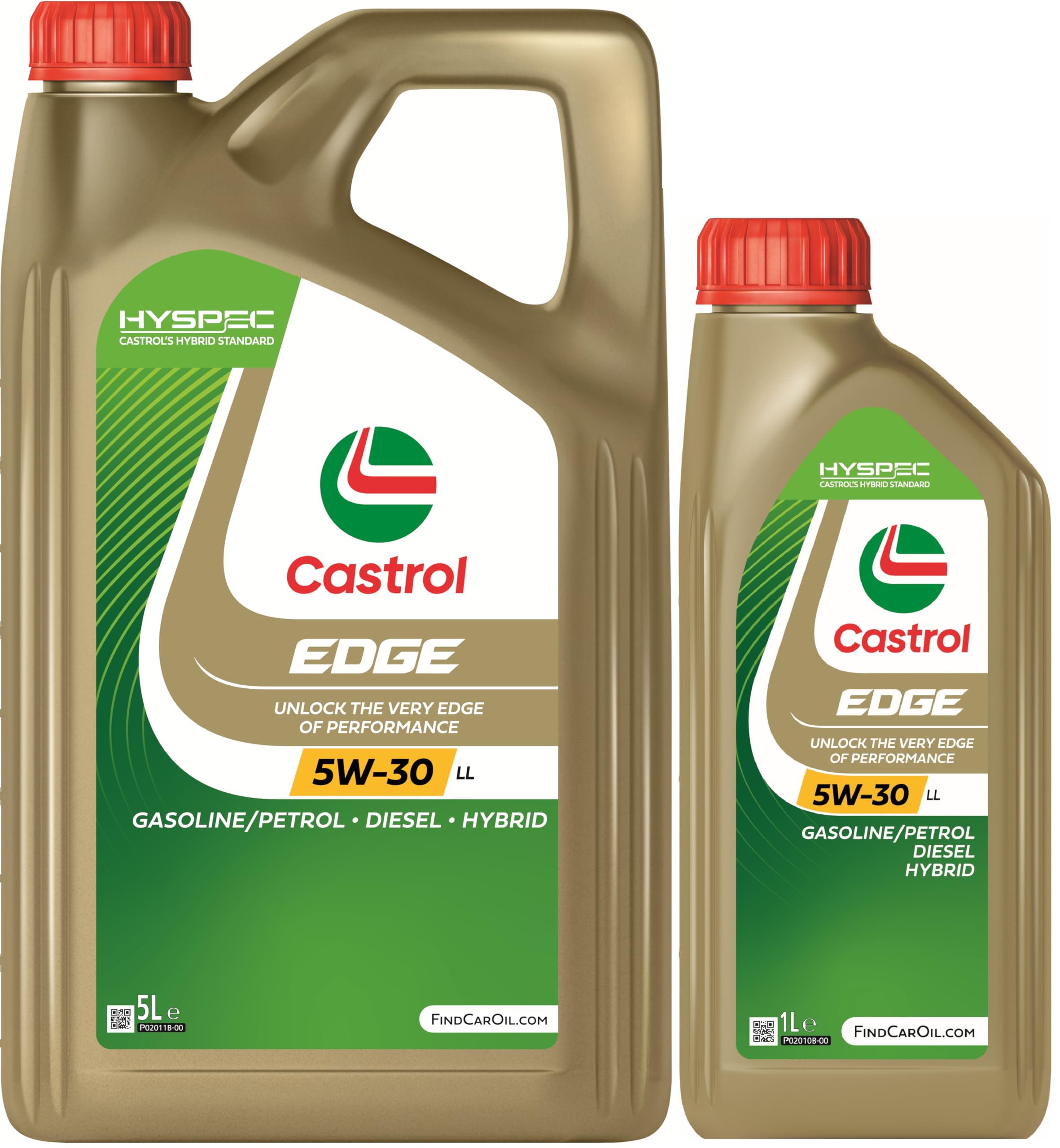 Bundle | Castrol EDGE 5W-30 LL Longlife engine oil, 5L + 1L - 15664C