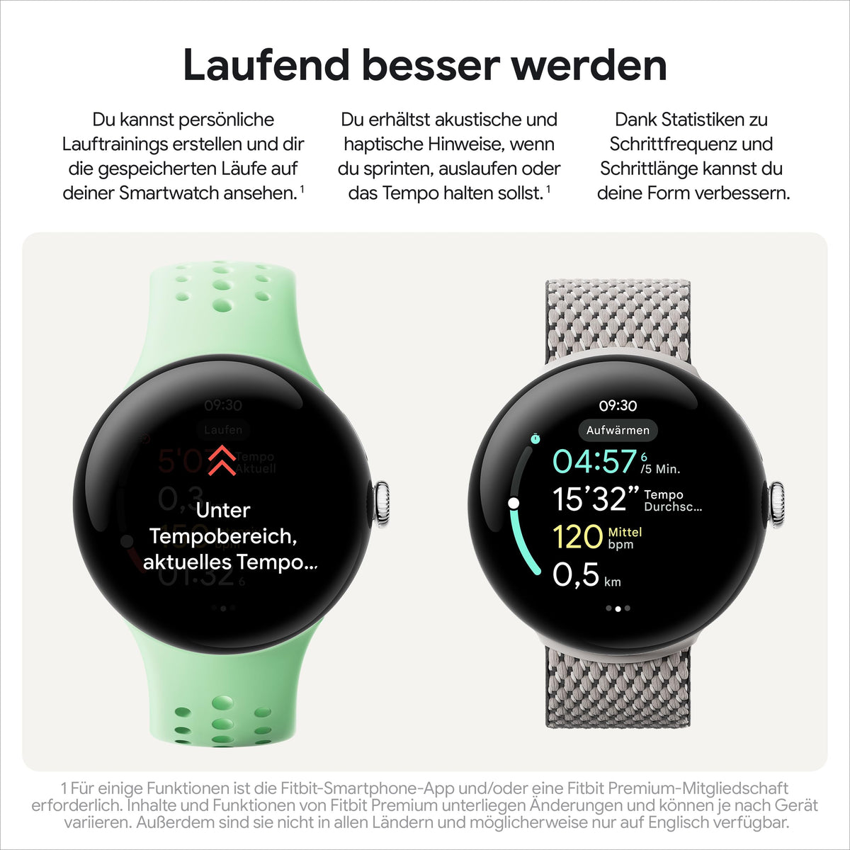 Google Pixel Watch 3 (45 mm) – smartwatch Android cu monitorizare a ritmului cardiac, funcții avansate de alergare de la Fitbit, informații despre fitness, baterie de 24 de ore – carcasă din aluminiu mat Hazel – brățară Hazel – Wi-Fi - GGE4J