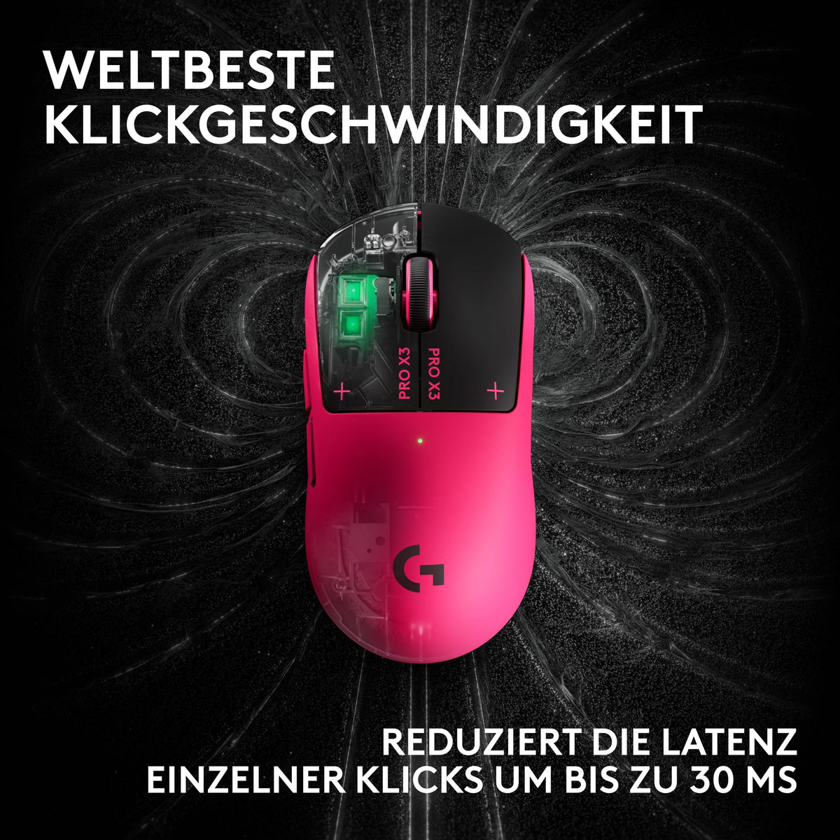 Logitech G PRO X3 SUPERSTRIKE Gaming Mouse - Pink - 910-007827