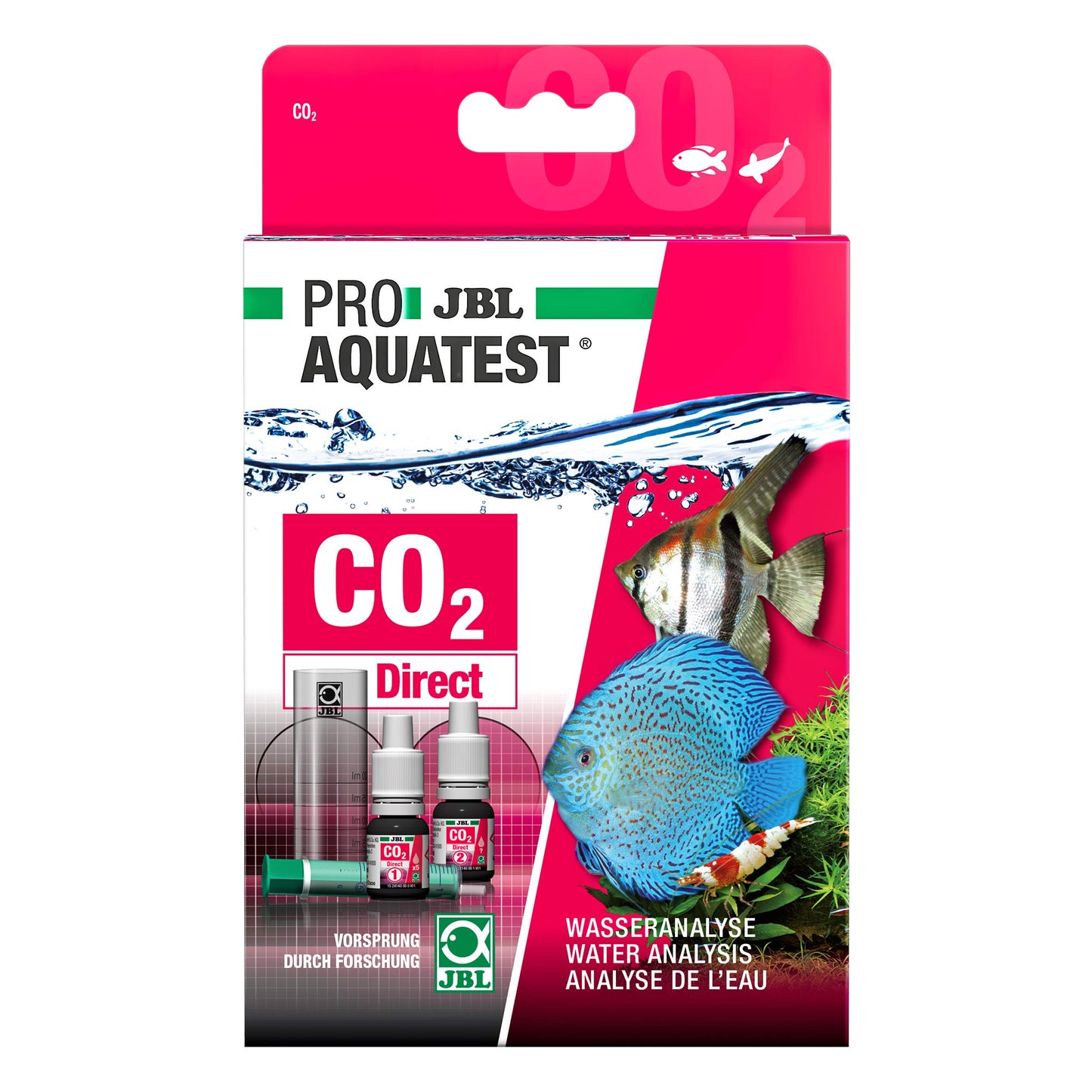 JBL water test set, for freshwater aquariums, ProAquaTest CO2 Direct - 2414000