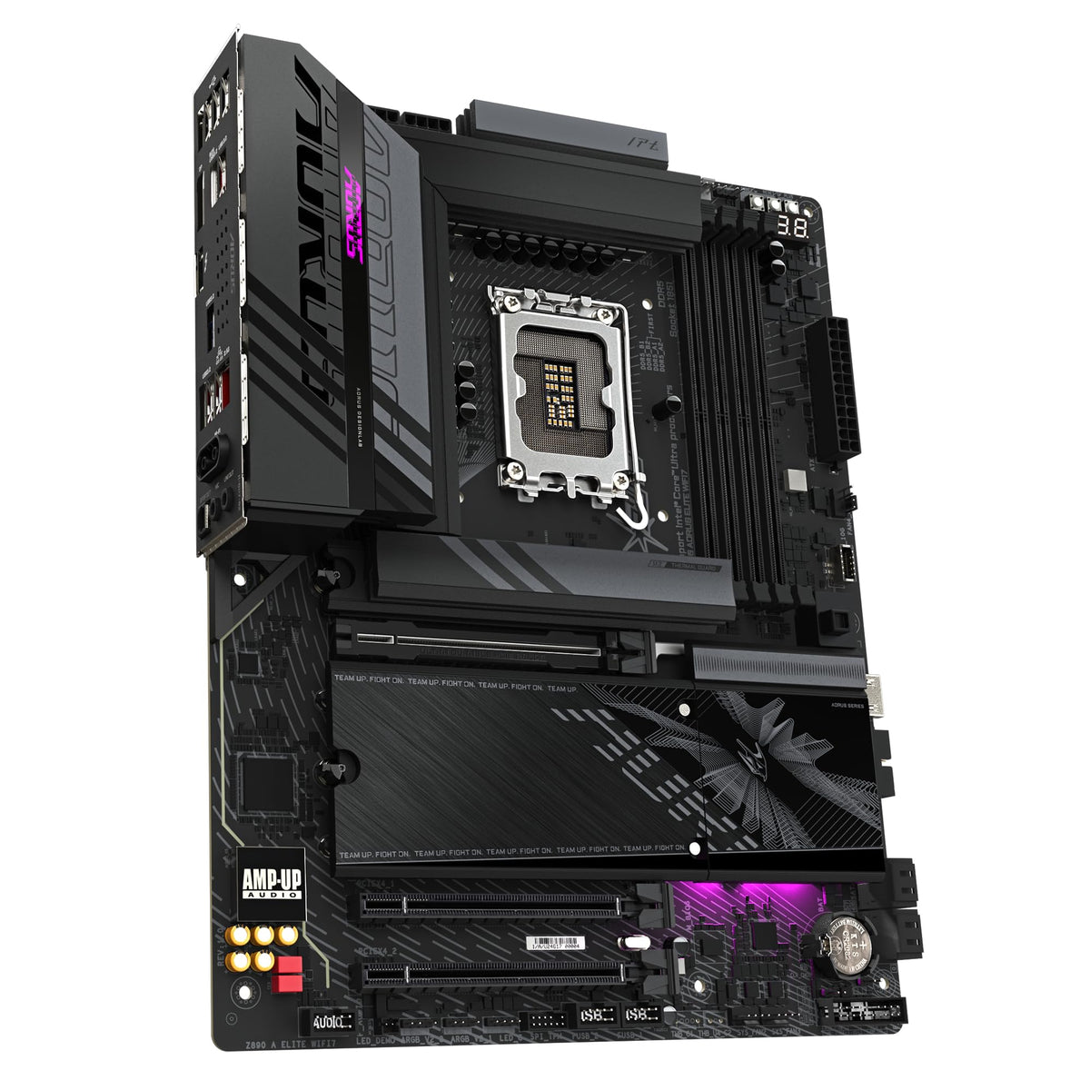 Placa de bază GIGABYTE Z890 AORUS Elite WIFI7 - Suportă procesoare Intel Core Ultra (Seria 2), VRM cu 16+1+2 faze, până la 8800MHz DDR5 (OC), 1xPCIe 5.0 + 3xPCIe 4.0, Wi-Fi 7, LAN 2.5GbE, Thunderbolt 4