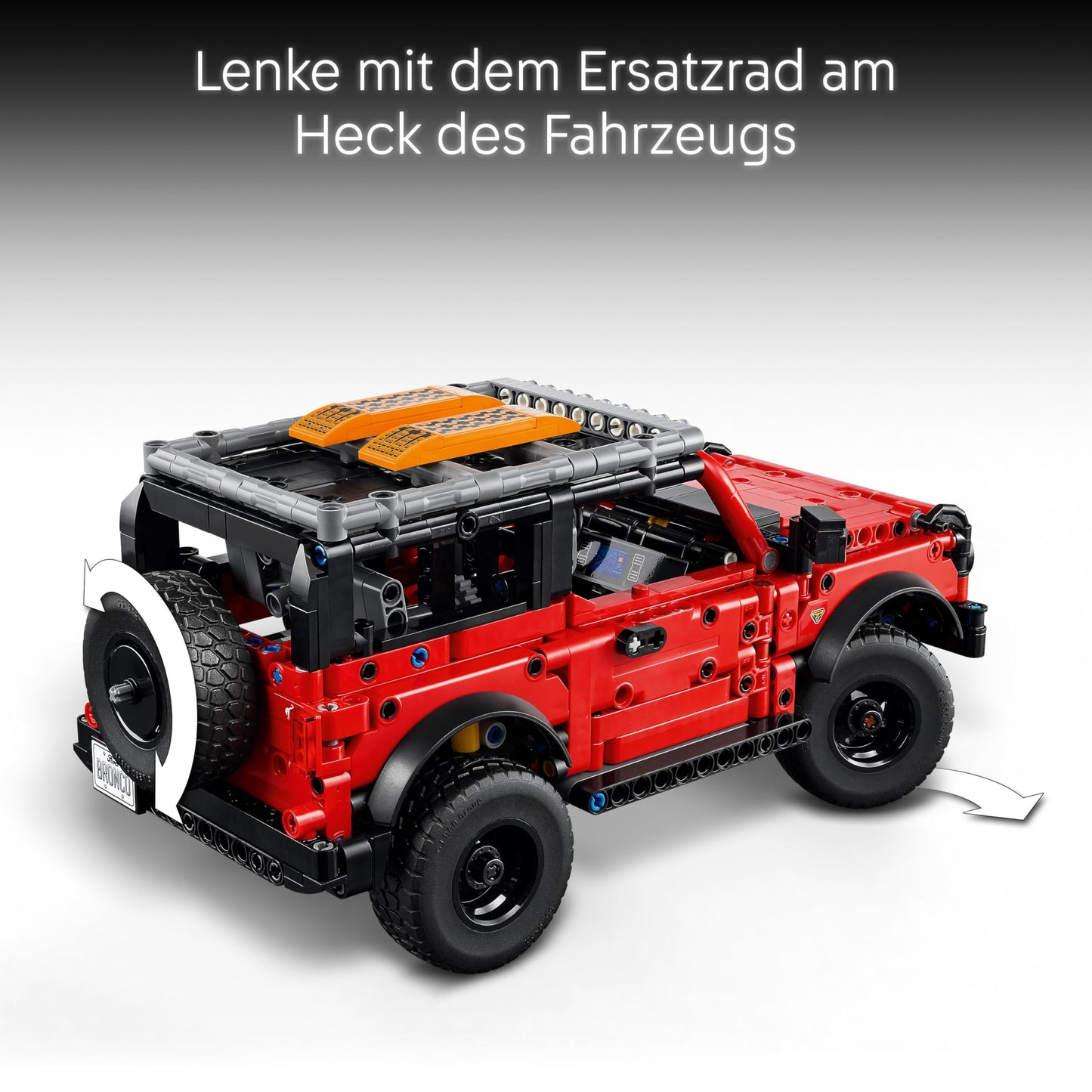 LEGO Technic Ford Bronco SUV off-road vehicle - model car with opening doors, V6 engine, suspension and steering - collector's model and gift for boys aged 9 and up - 42213