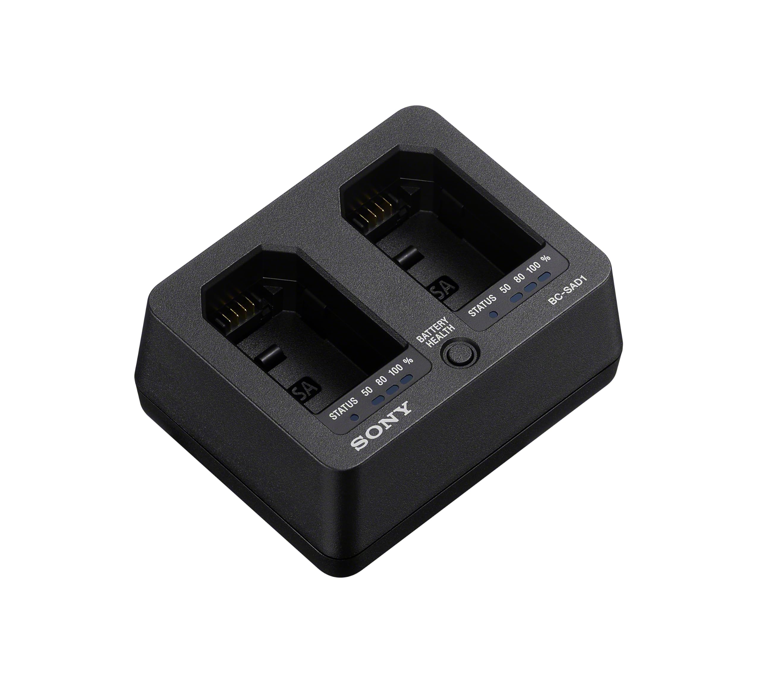 Sony BC-SAD1 | Dual battery charger for the NP-SA100 battery (compatible with the NP-SA100 of the Sony A7 RVI)
