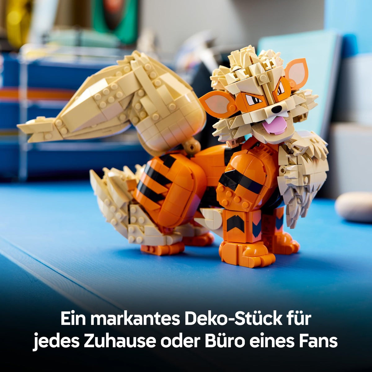 LEGO Pokémon Arcane Figure - Model Kit for Adults - Building Toy with Movable Tail, Legs & Head - DIY Room or Shelf Decoration - Collectible Gaming Gift - 72160