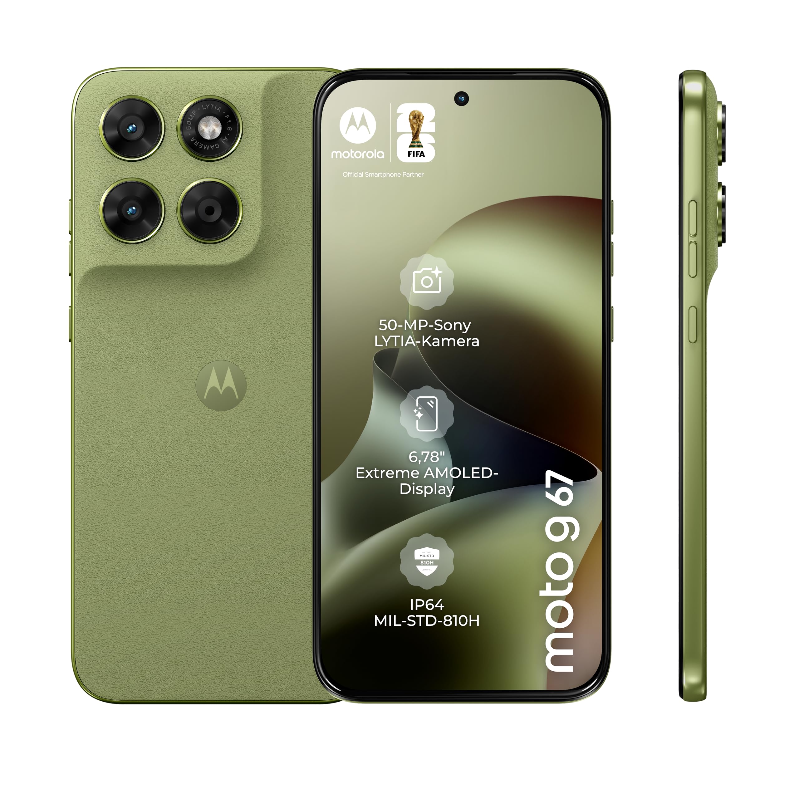 Motorola Moto g67 5G Smartphone 50MP Camera 4-256GB Nile - moto