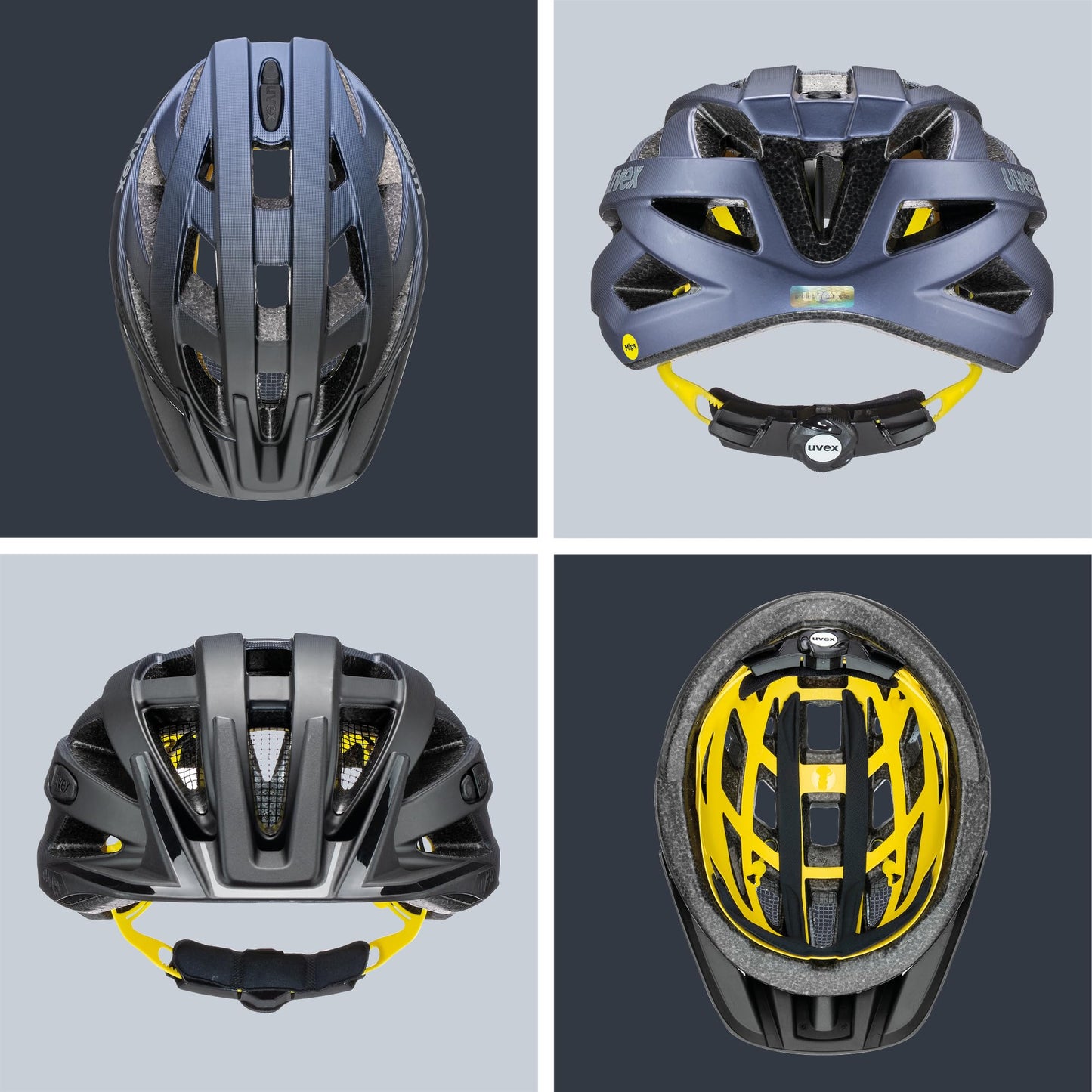 uvex i-vo cc MIPS bicycle helmet, midnight silver matt, 52-57 cm - S413613