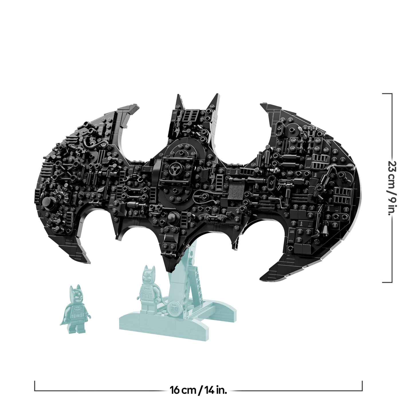 LEGO DC Batman: Batman Logo - Superhero toy with minifigures - Creative model building for boys and girls - DIY decoration for children's rooms - Gift for fans aged 12 and over - 76330
