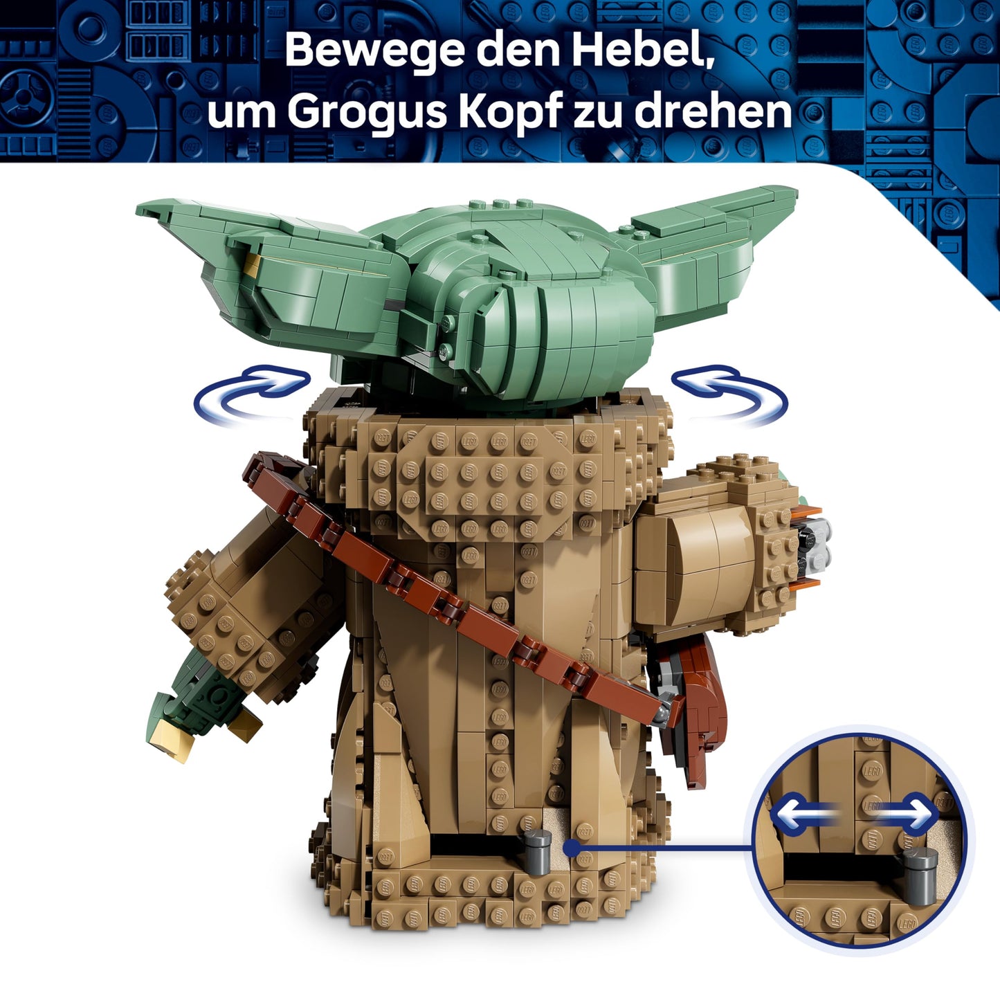 LEGO Star Wars 75446 Grogu (Apprentice of the Mandalorian) - toy figure model construction with Beskar armor as a DIY decoration - gift for boys and girls aged 10 and over as well as film fans