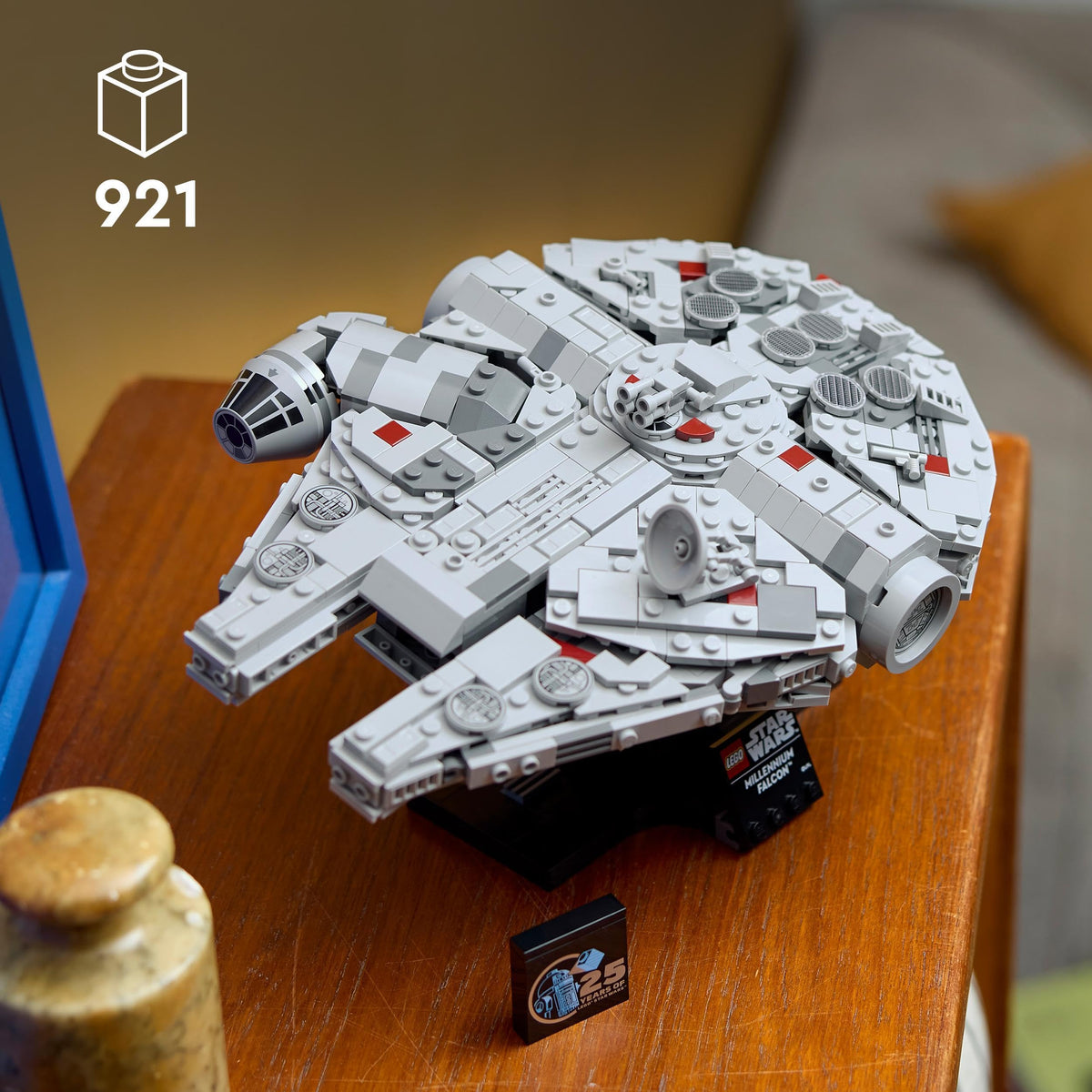 LEGO Star Wars R2-D2, collectible building bricks for assembling, playing, and displaying & Star Wars Millennium Falcon, model of a starship from Star Wars. - 75379