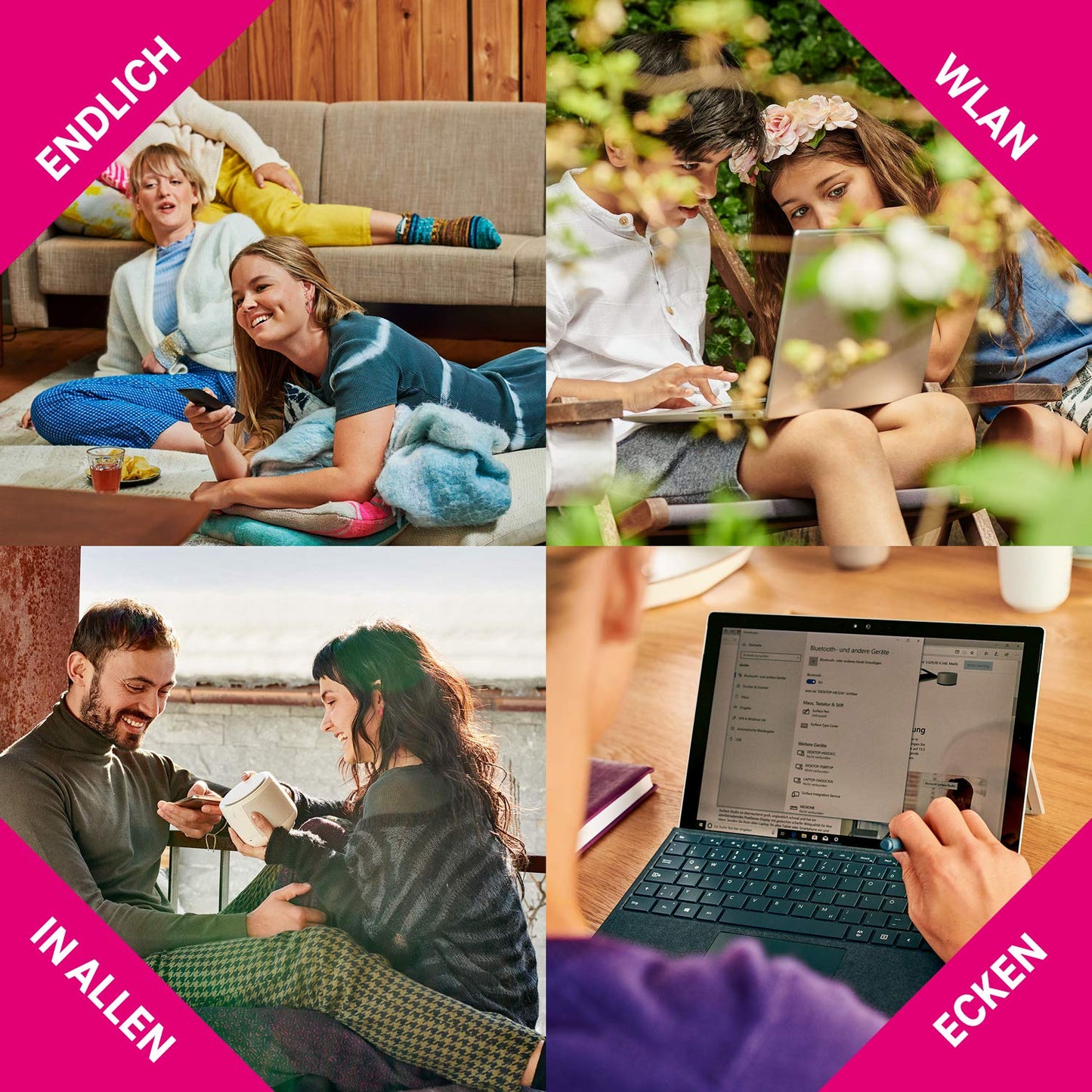 Telekom Speed Home WLAN for your strong & stable home network I Wi-Fi 6 capable amplifier with mesh technology for optimal Internet coverage, 4,800 Mbit/s I Plug & Play via WPS, 2 LAN ports - 40823475