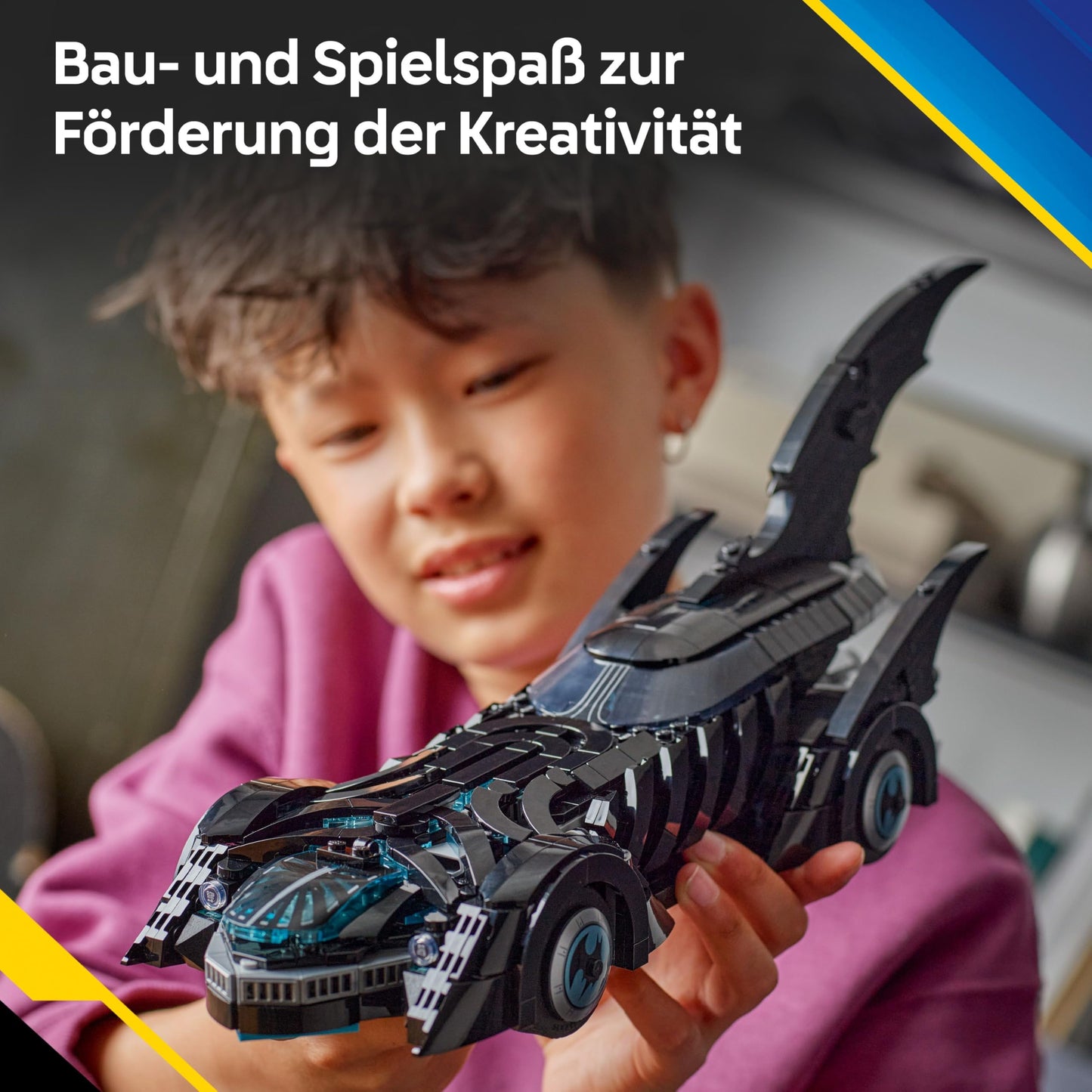 LEGO DC Batman Forever Batmobile - superhero vehicle with minifigure - with opening cockpit and detailed interior - gift for boys aged 12 and over, teenagers and adult fans - 76304
