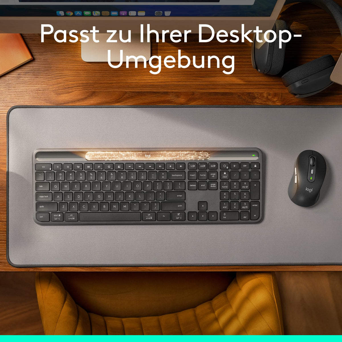 Logitech Signature Slim Solar+ tastatură wireless - 920-013757