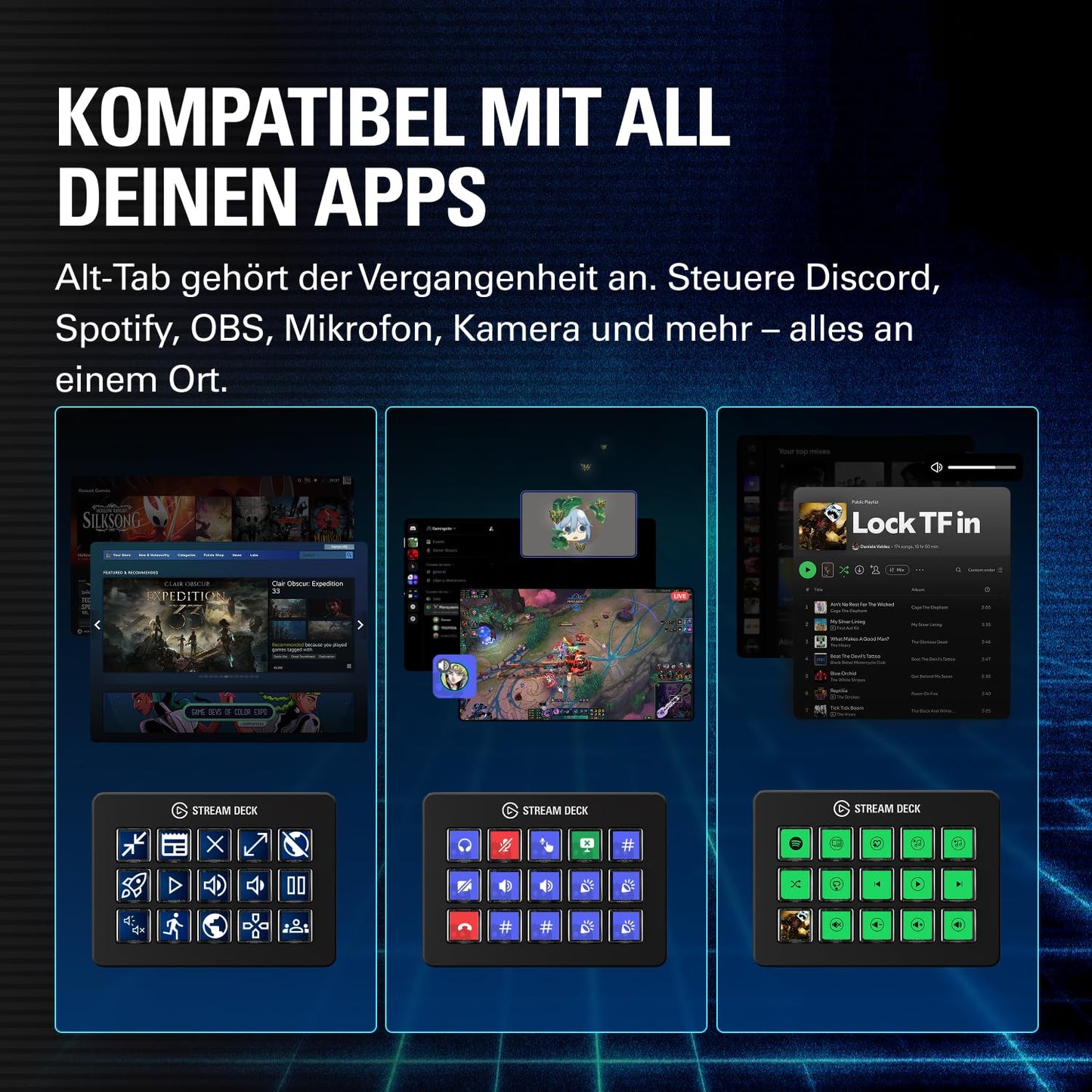 Elgato Stream Deck Scissor Keys, Workflow Controller - 20GBL9901