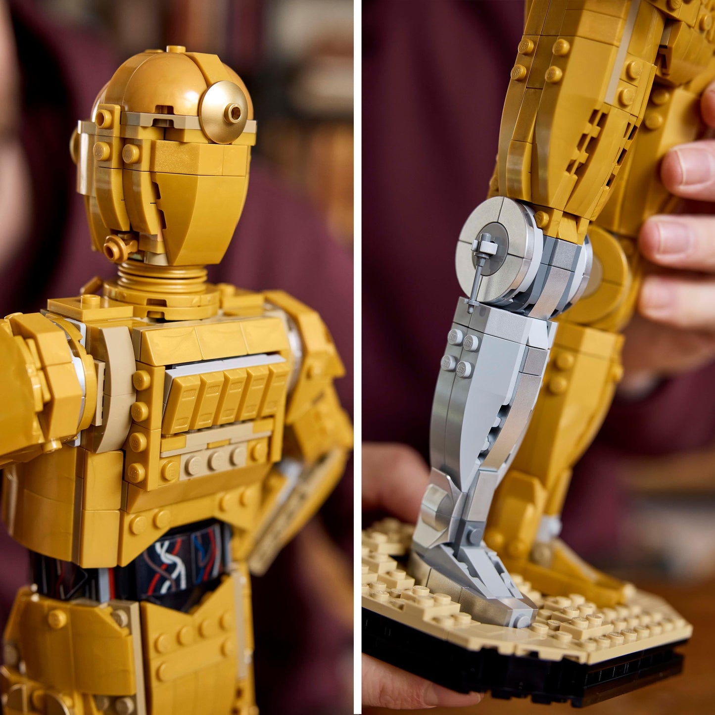 LEGO Star Wars Droid Bundle - Includes C-3PO (75398) and R2-D2 (75379) sets of figures - Building sets for display - Birthday gift for fans