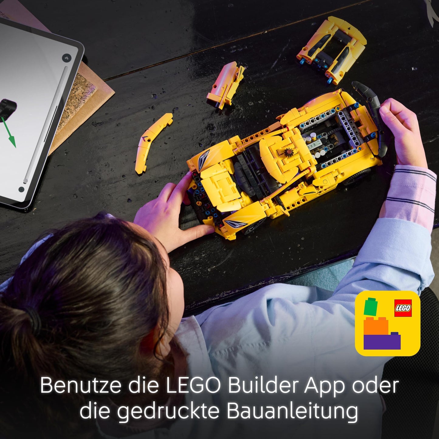 LEGO Technic Chevrolet Corvette Stingray - building toy to collect - toy sports car - model car - gift for boys and girls aged 9 and up who love toy cars 42205
